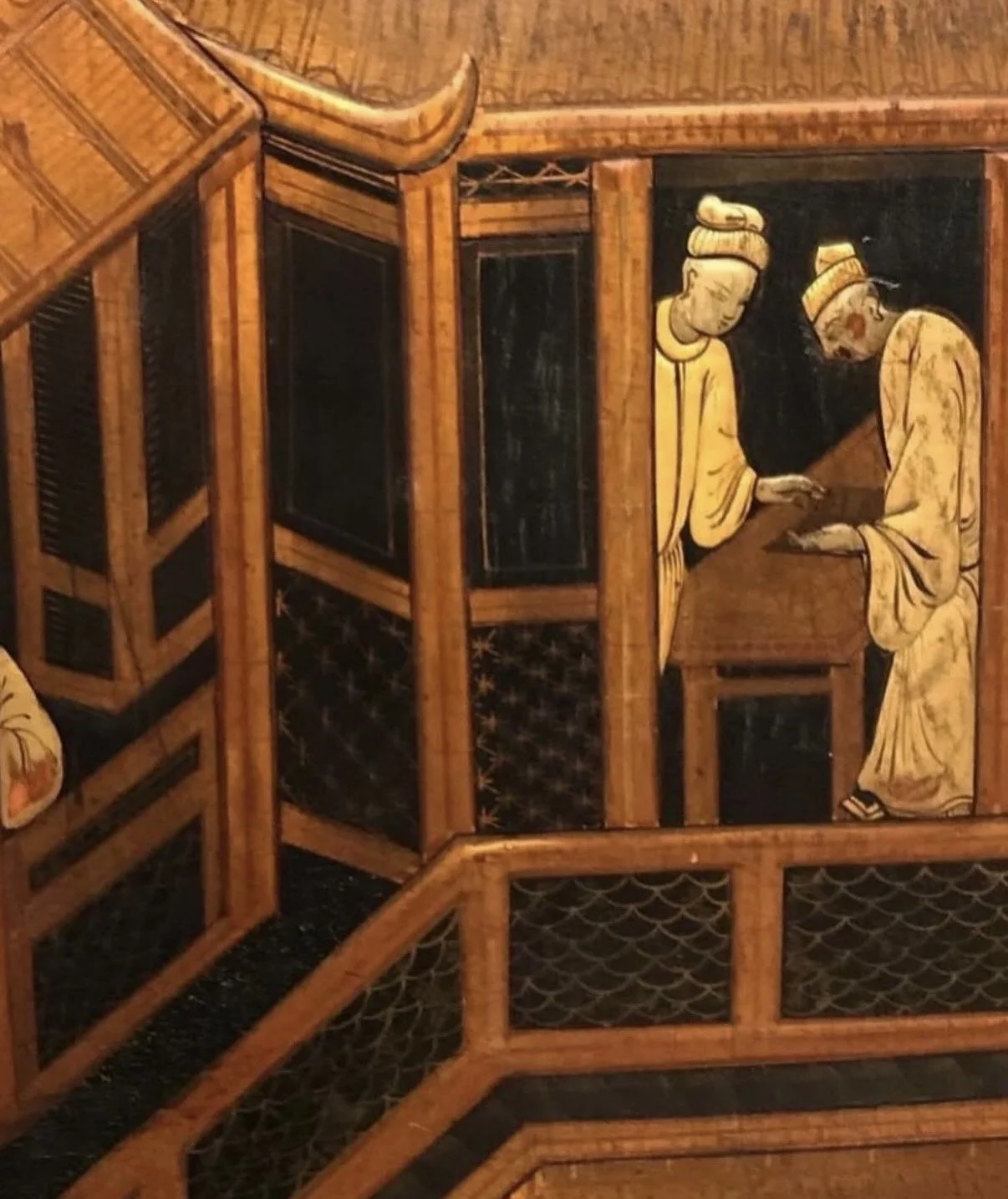 This is a picture of a superb French Chinoiserie cabinet by Mercier Frères of Paris c1900.