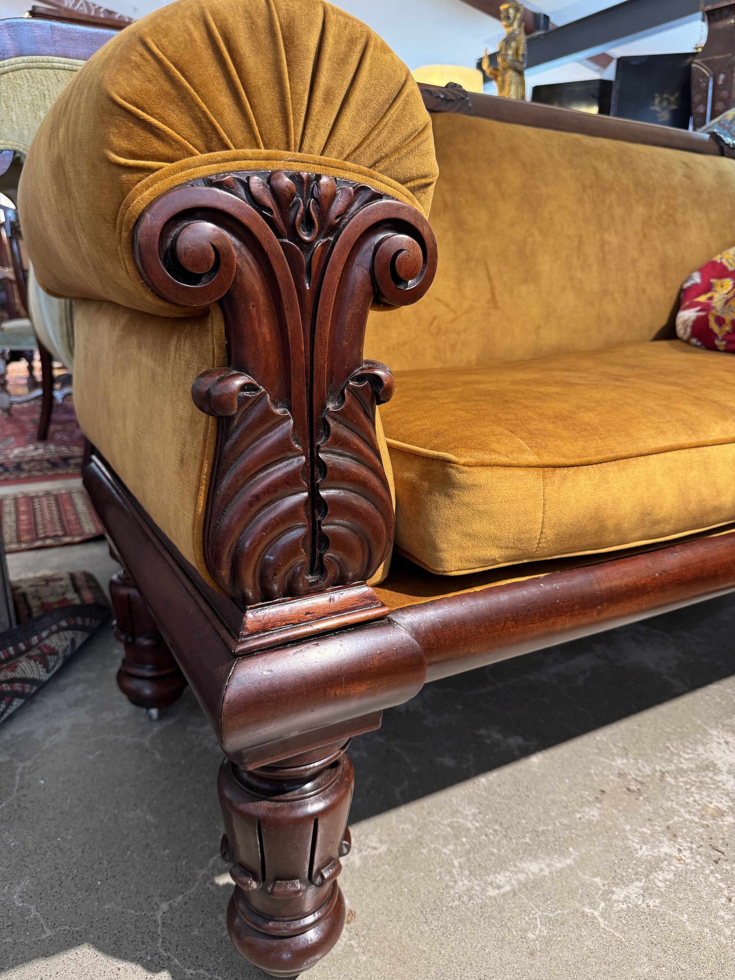 This is a picture of a fabulous William IV period mahogany sofa c1820.