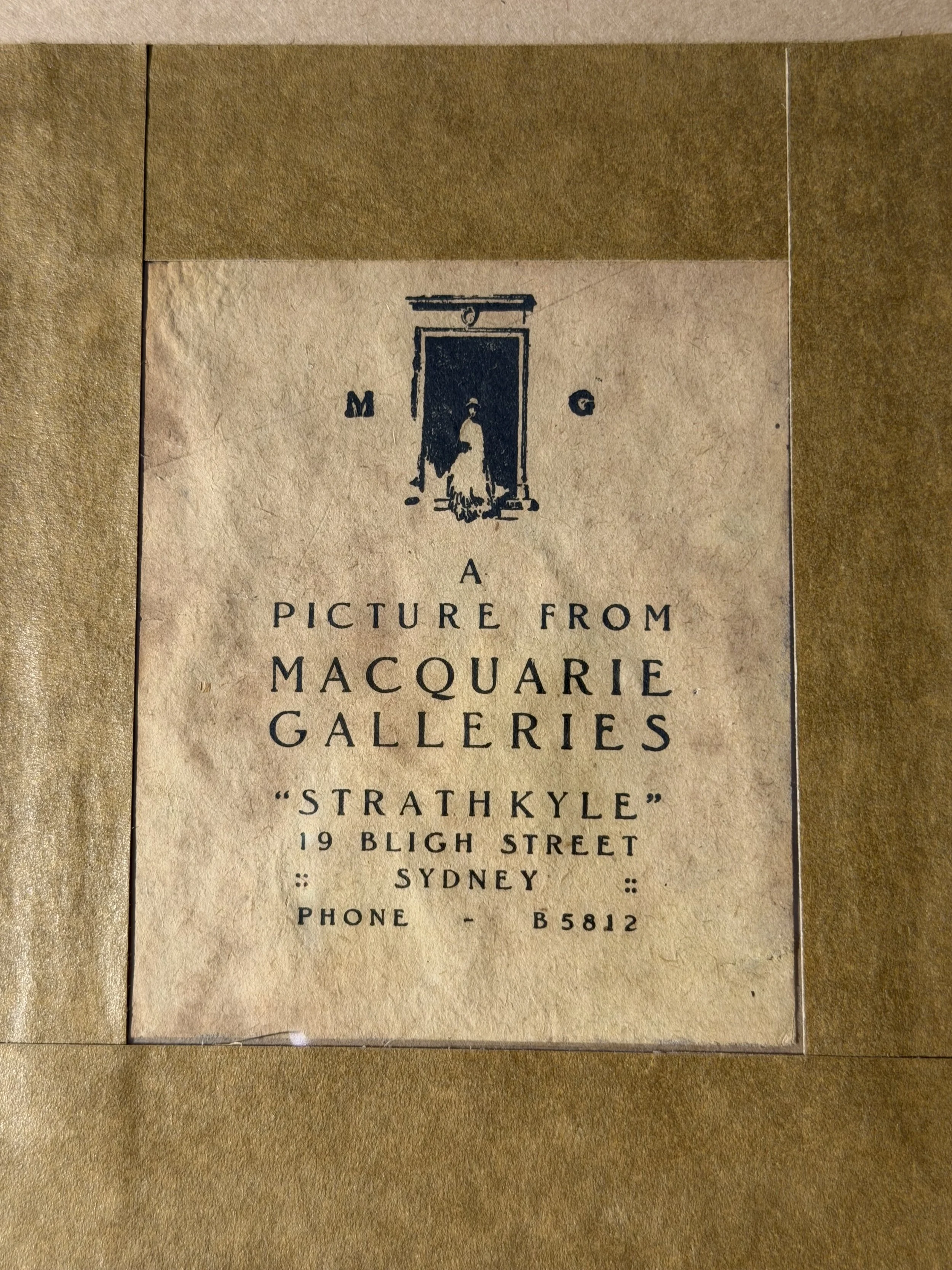 This is a picture of a Gouache c1930 by Australian artist Edgar Ritchard of a Pierrot.