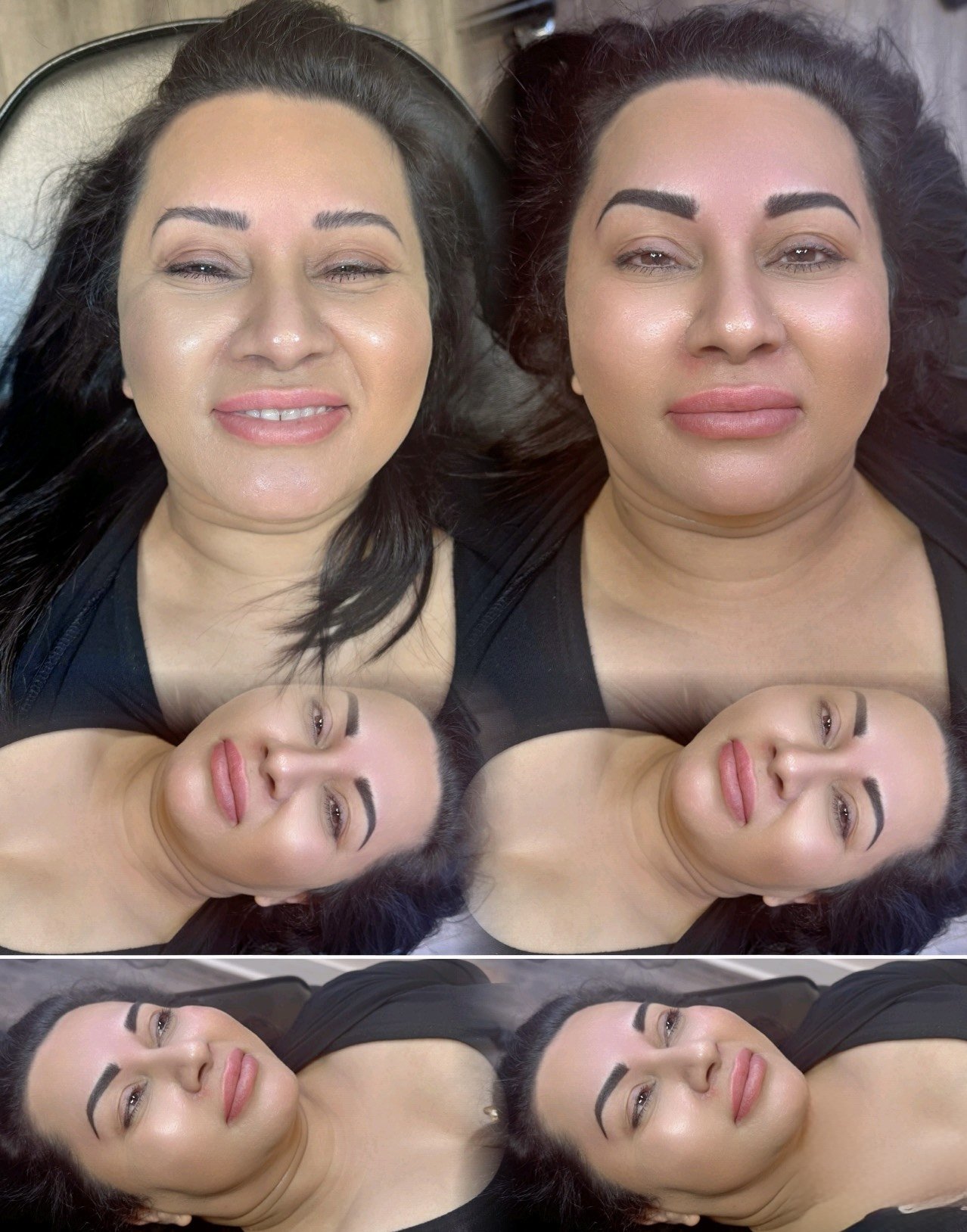 Enhanced the shape & warmed the color on these brows from another artist.