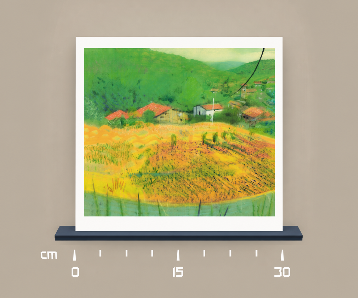 Yellow Fields — Fine Art Print, 30 × 30 cm (Edition of 4)