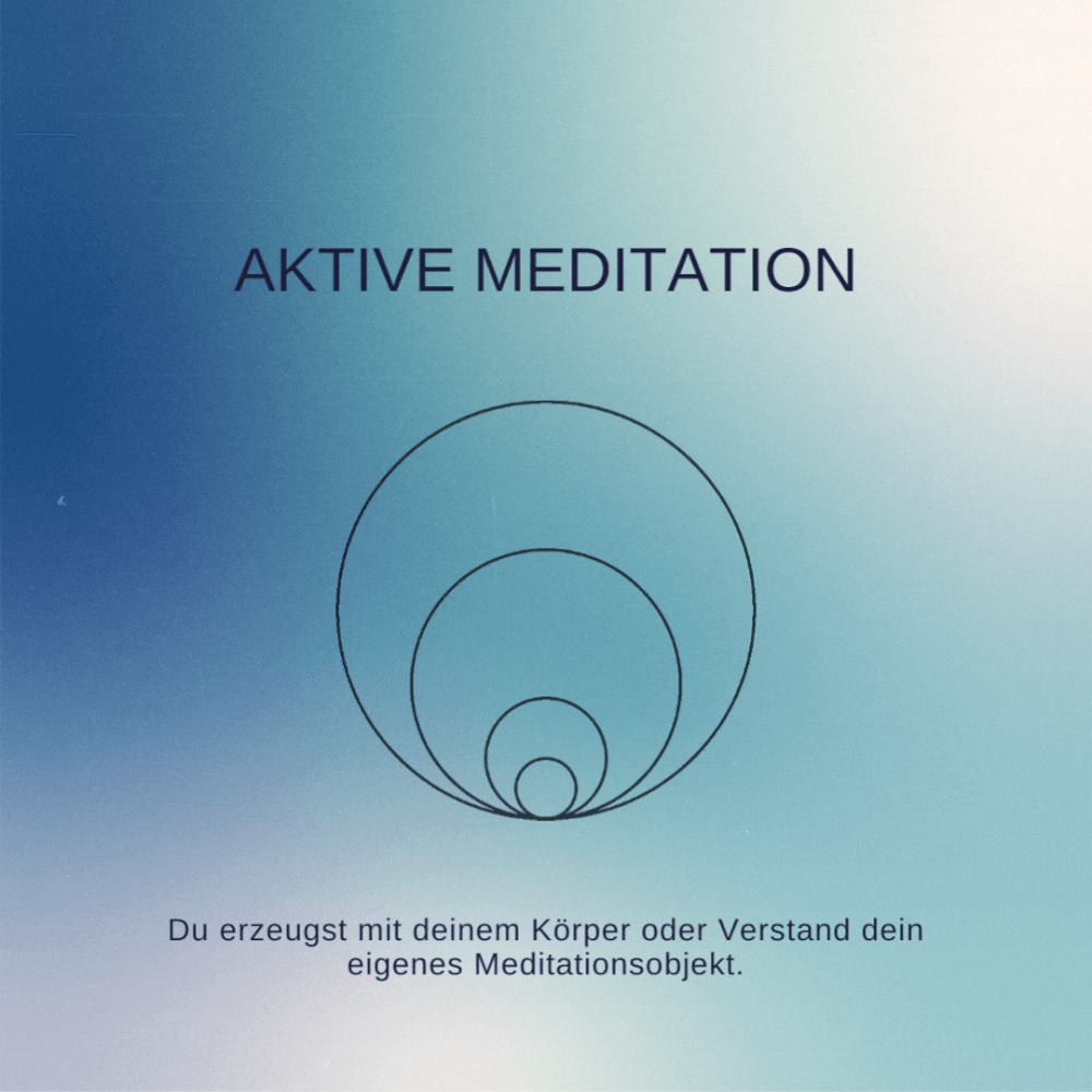 aktive meditation erzeugt eignes meditationsobjekt