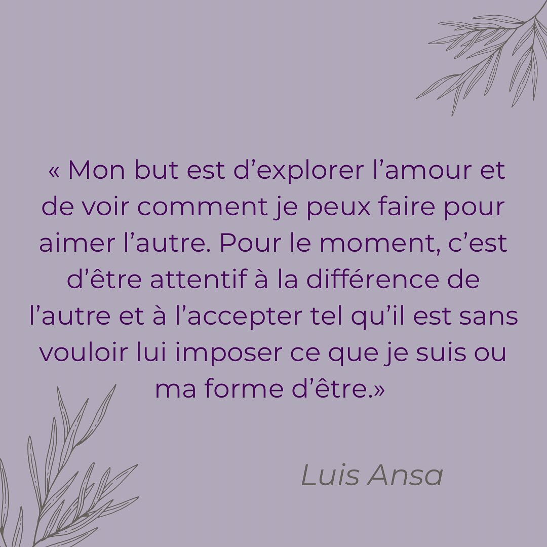 Les mots de Luis Ansa m&rsquo;accompagnent depuis plusieurs ann&eacute;es, c&rsquo;est comme si sa voix me parle &agrave; travers ce livre &laquo;&nbsp;La voie du sentir&nbsp;&raquo;&hellip;

Chaque fois que je recherche du soutien, j&rsquo;ouvre ce 