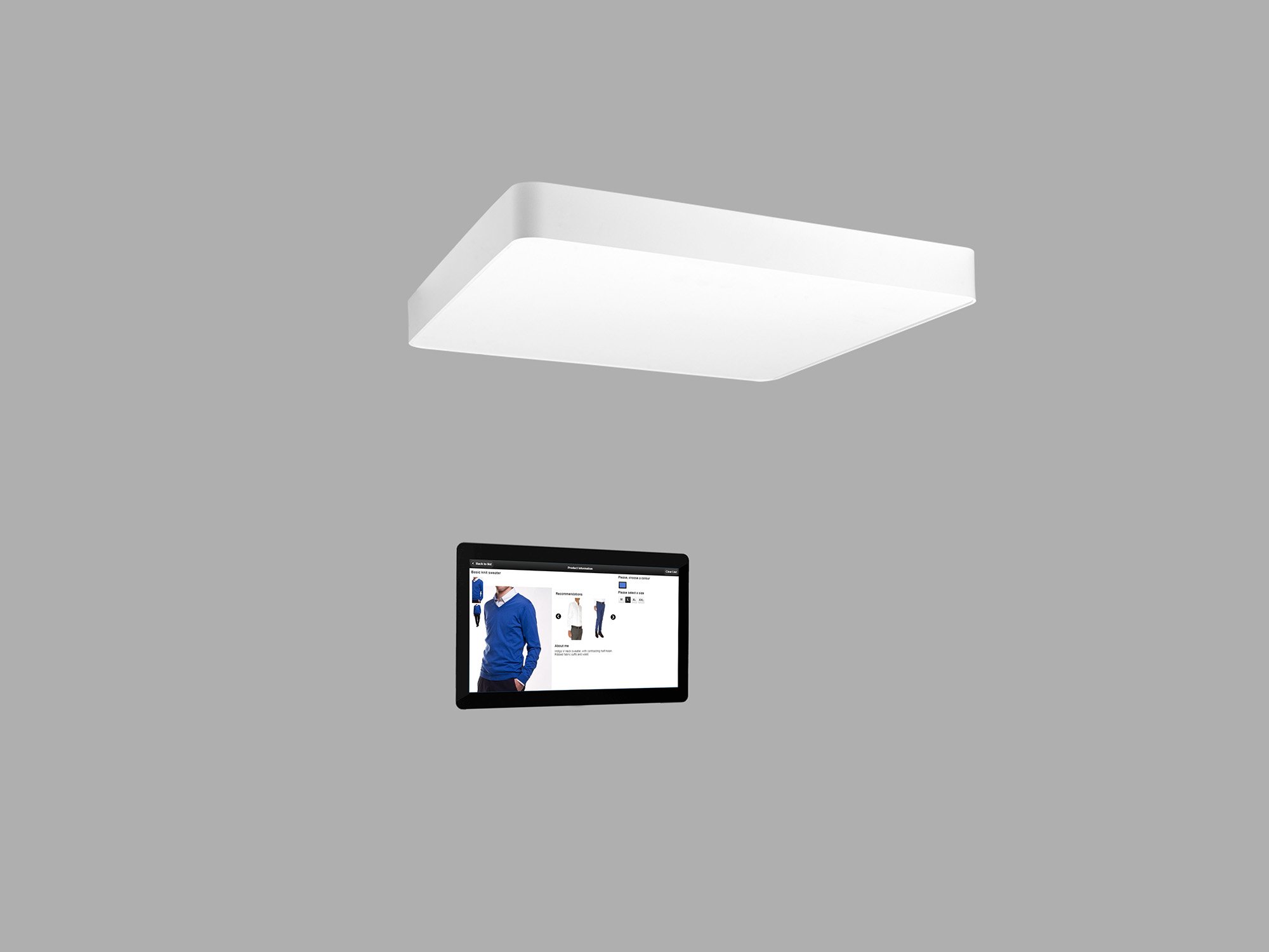 Interaktiv RFID leser med skjerm