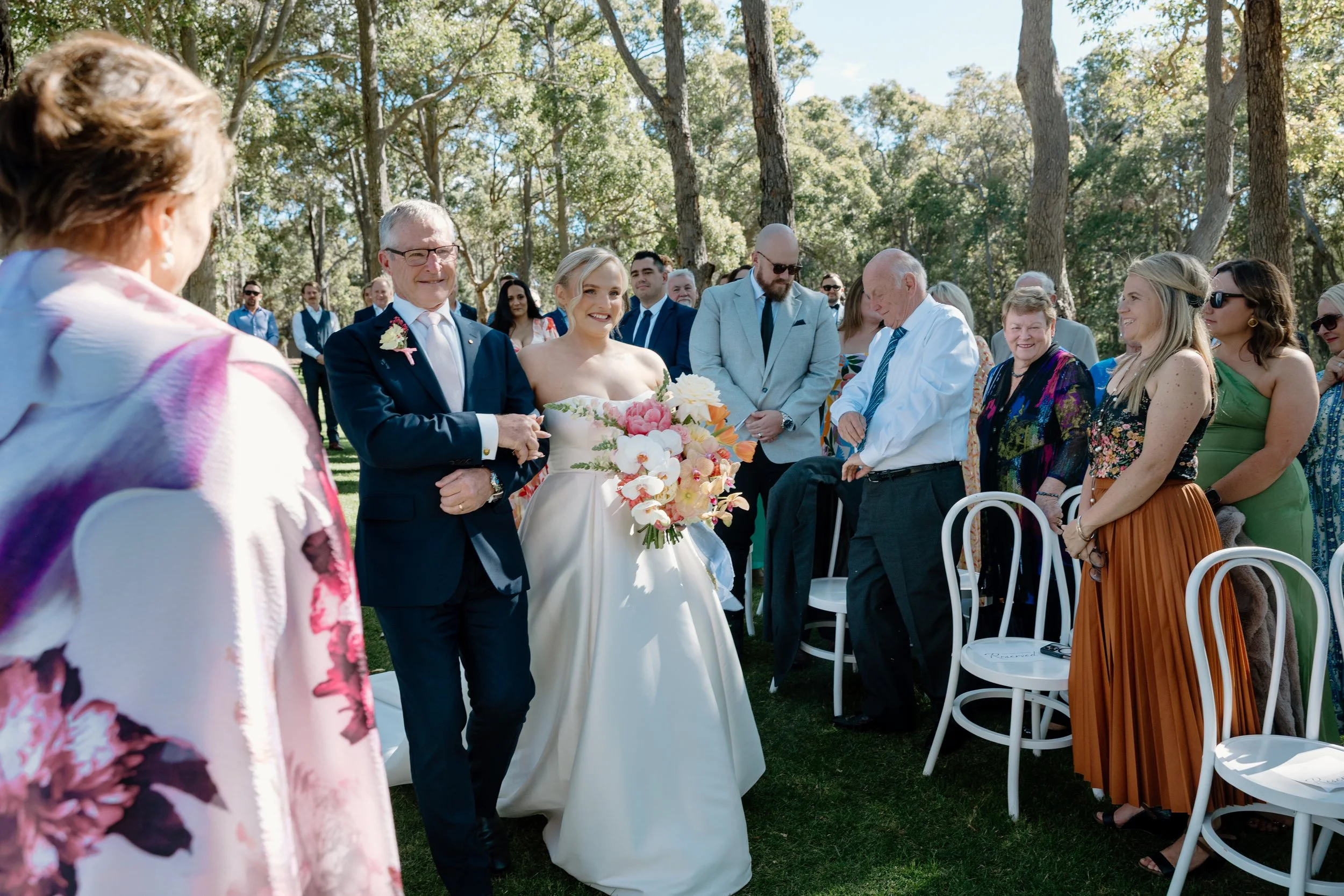 Sundance Lodge Wedding ceremony bride walking down aisle.jpg