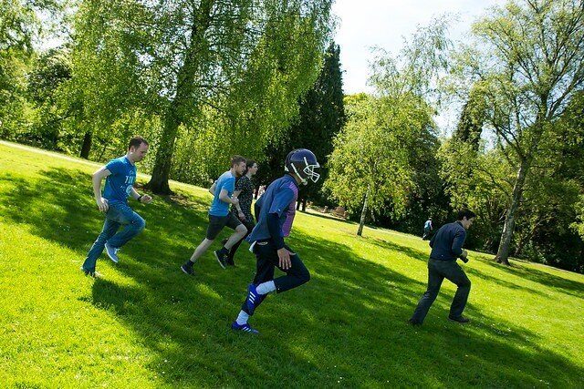 Just heard that it's  #LoveParksWeek 🌲 

We've done some fab things in parks - so much love for events in open spaces 🌲 

Remember @Will Dickie's #TeamOfTheDecades in which we all joined his US football team in South Park? 🌟
And gathering in Stanh