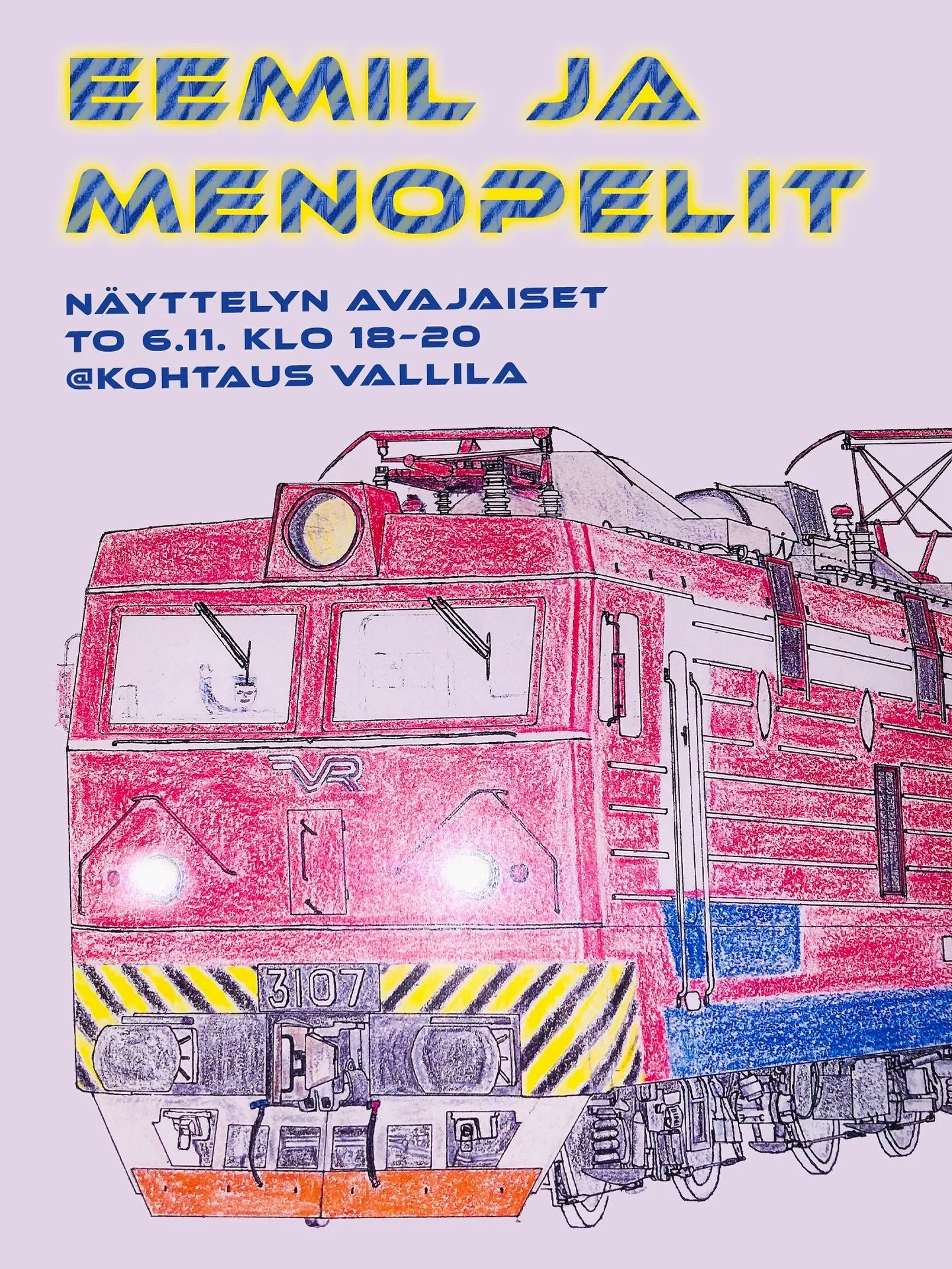 Eemil ja menopelit -n&auml;yttelyn avajaisia vietet&auml;&auml;n T&Auml;N&Auml;&Auml;N Vallilan Kohtauksella klo 18&ndash;20. Tervetuloa ihailemaan upeaa n&auml;yttely&auml; ja skoolaamaan Eemilille!🥂✨

Kohtauksella yks siisteimpi&auml; juttuja on v