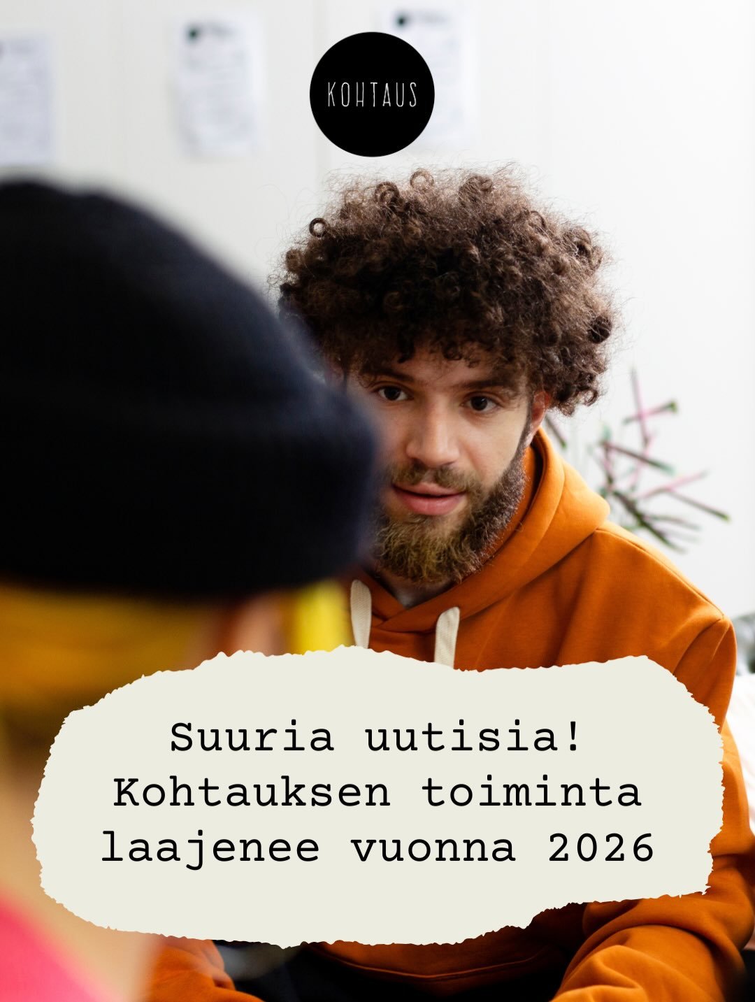 Suuria uutisia ⚡️⚡️⚡️ 

Kohtauksen toiminta laajenee! 

Ensi vuodesta alkaen Kohtaus py&ouml;ritt&auml;&auml; kaupunkiolohuonetoiminnan lis&auml;ksi my&ouml;s nuorille aikuisille suunnattua ryhm&auml;toimintaa. T&auml;m&auml; mahdollistuu, kun Leikki