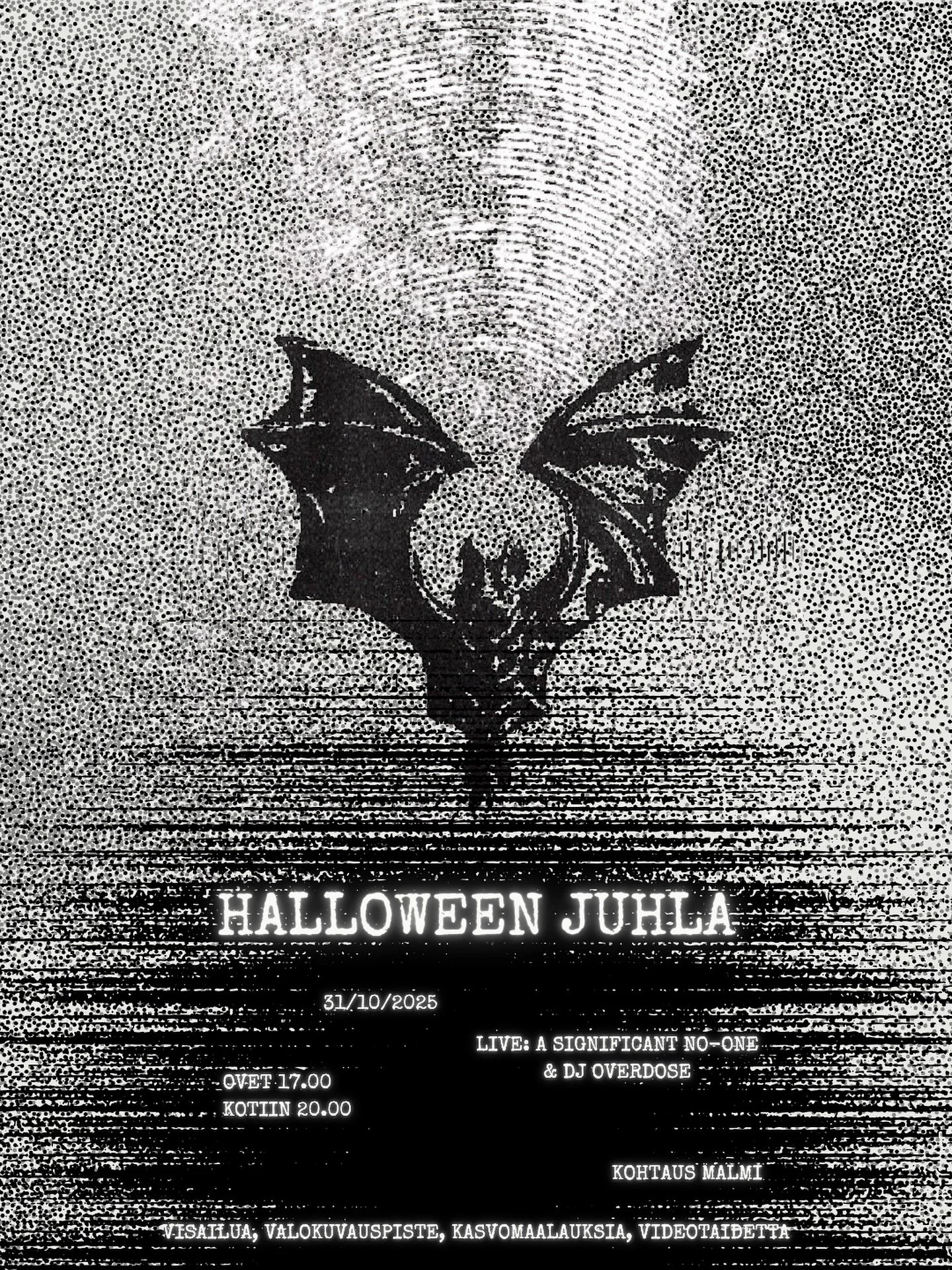 SPOOKY SEASON IS UPON US 🎃🎃 

Malmin Kohtaus j&auml;rjest&auml;&auml; yhdess&auml; k&auml;vij&ouml;idens&auml; kanssa jo vahvaksi perinteeksi muodostuneet pyh&auml;in p&auml;iv&auml;n kabbanaalit eli Halloween juhlat! 

Tarjolla herkkuja, visailua,