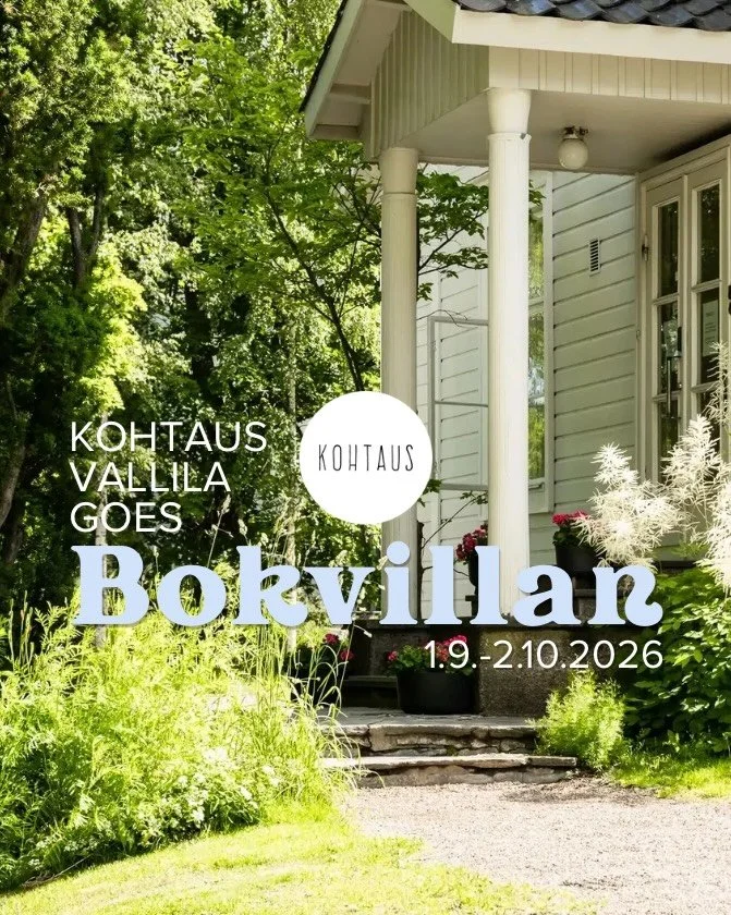 🍃 Meill&auml; on ilouutisia! 🍃

Saamme Vallilan Kohtaukselle syyskuun ajaksi Bokvillanin huvilasta aivan ihastuttavat tilat k&auml;ytt&ouml;&ouml;mme! 

Vallilan olkkari on ollut harmiksemme kes&auml;n ajan suljettu ilmanvaihtoon liittyvien remontt