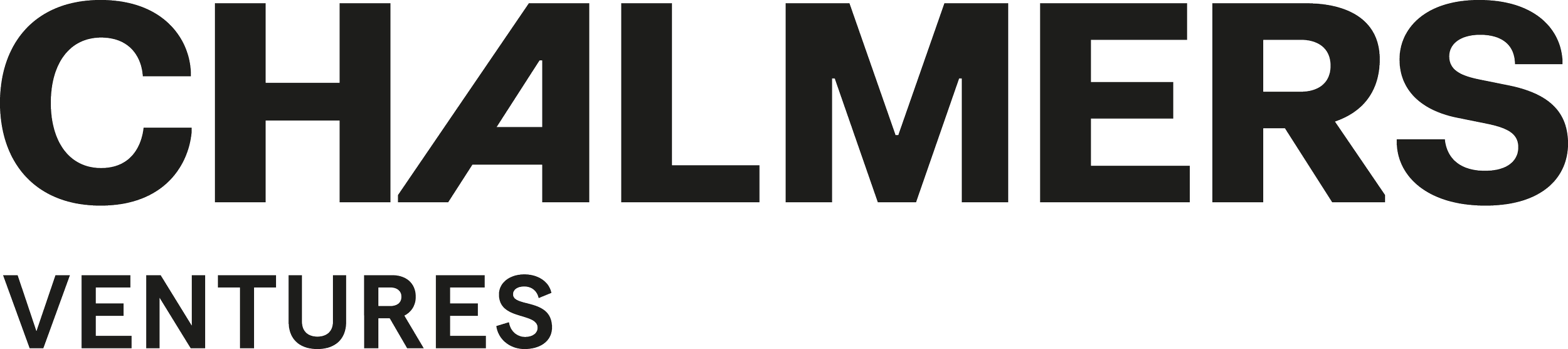 Chalmer's Ventures logo with the word 'CHALMERS' in large black letters, 'VENTURES' in smaller black letters underneath.