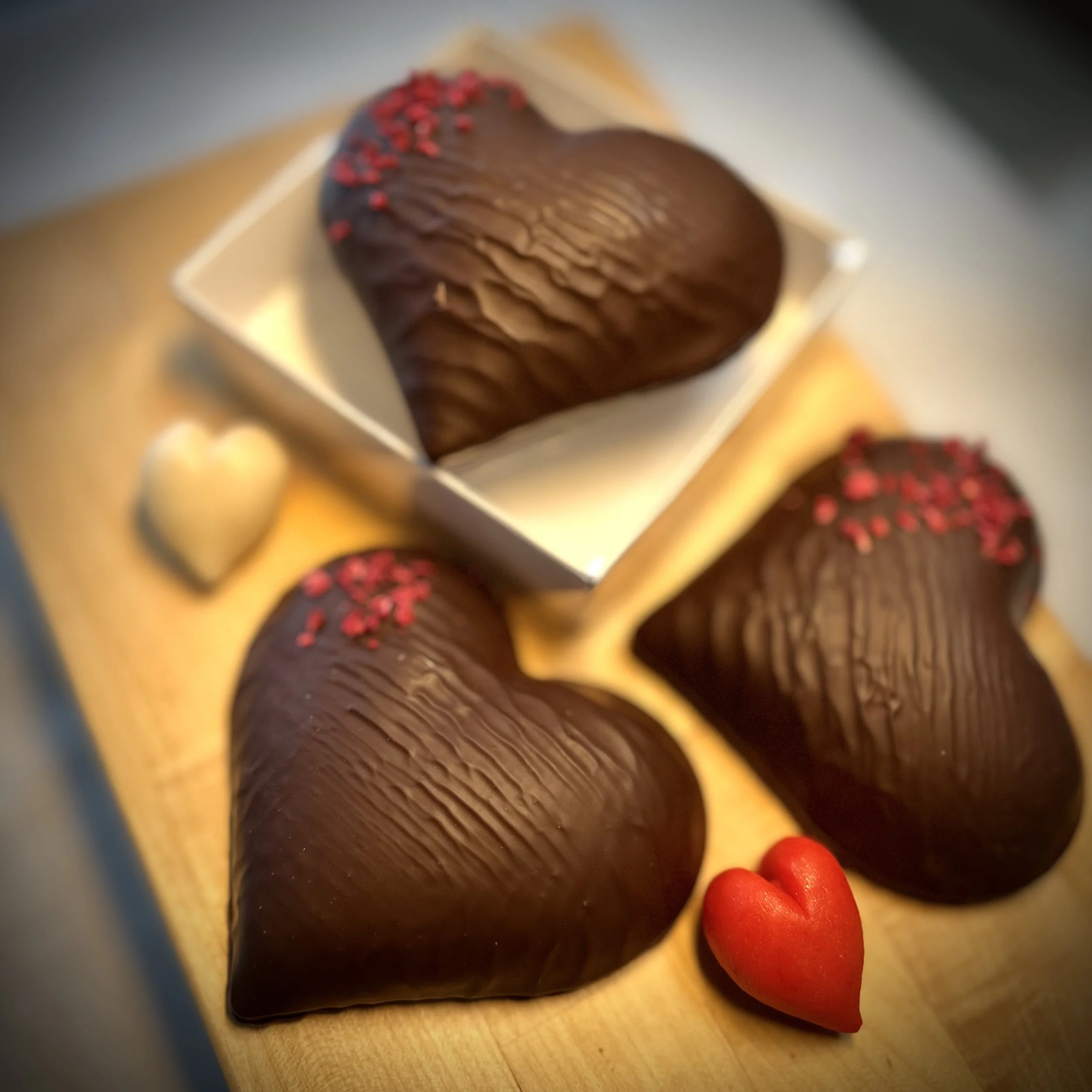 Jumbo Chocolate coated Marzihearts