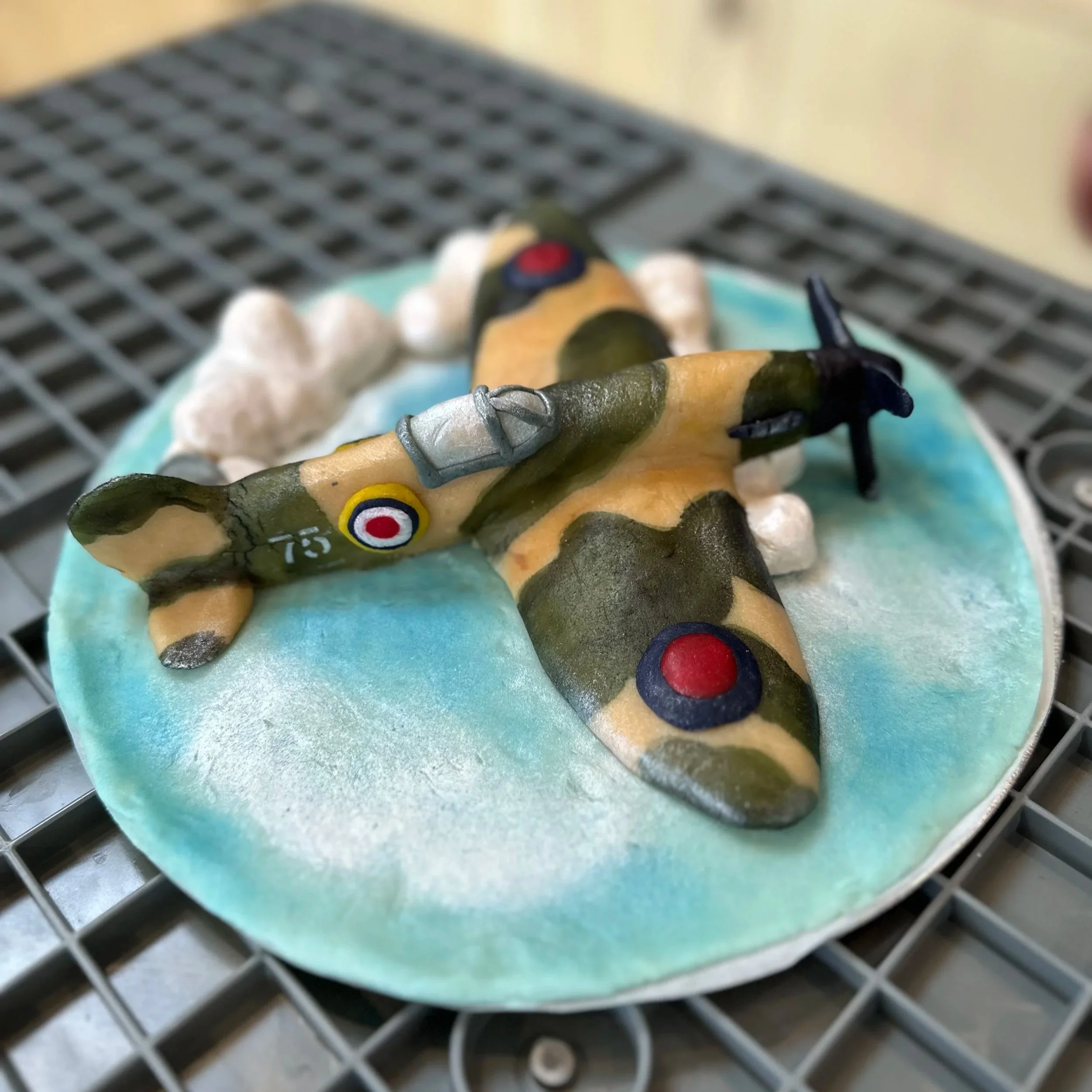 Spitfire Plane cake topper