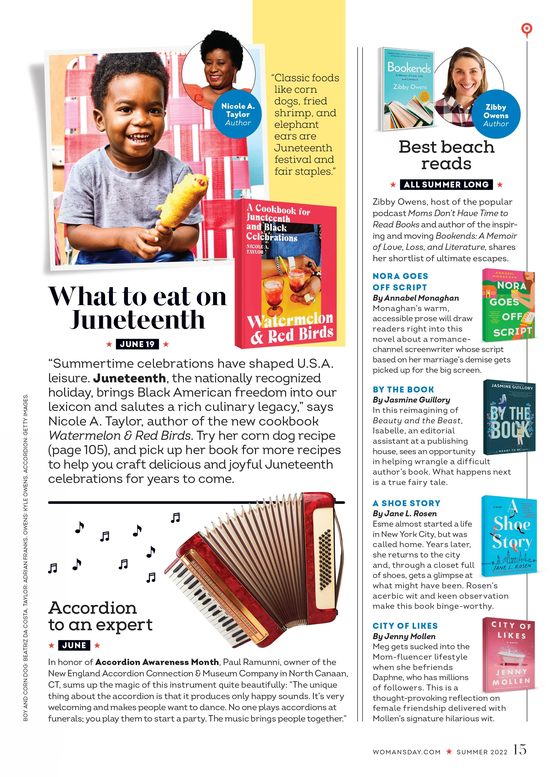 Woman’s Day: “Best Beach Reads”