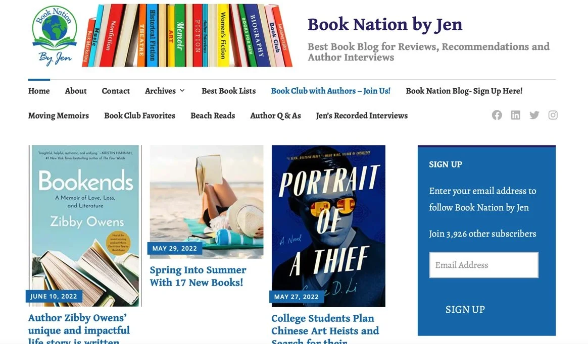 Book Nation by Jen: “Author Zibby Owens’ unique and Impactful Life Story….”