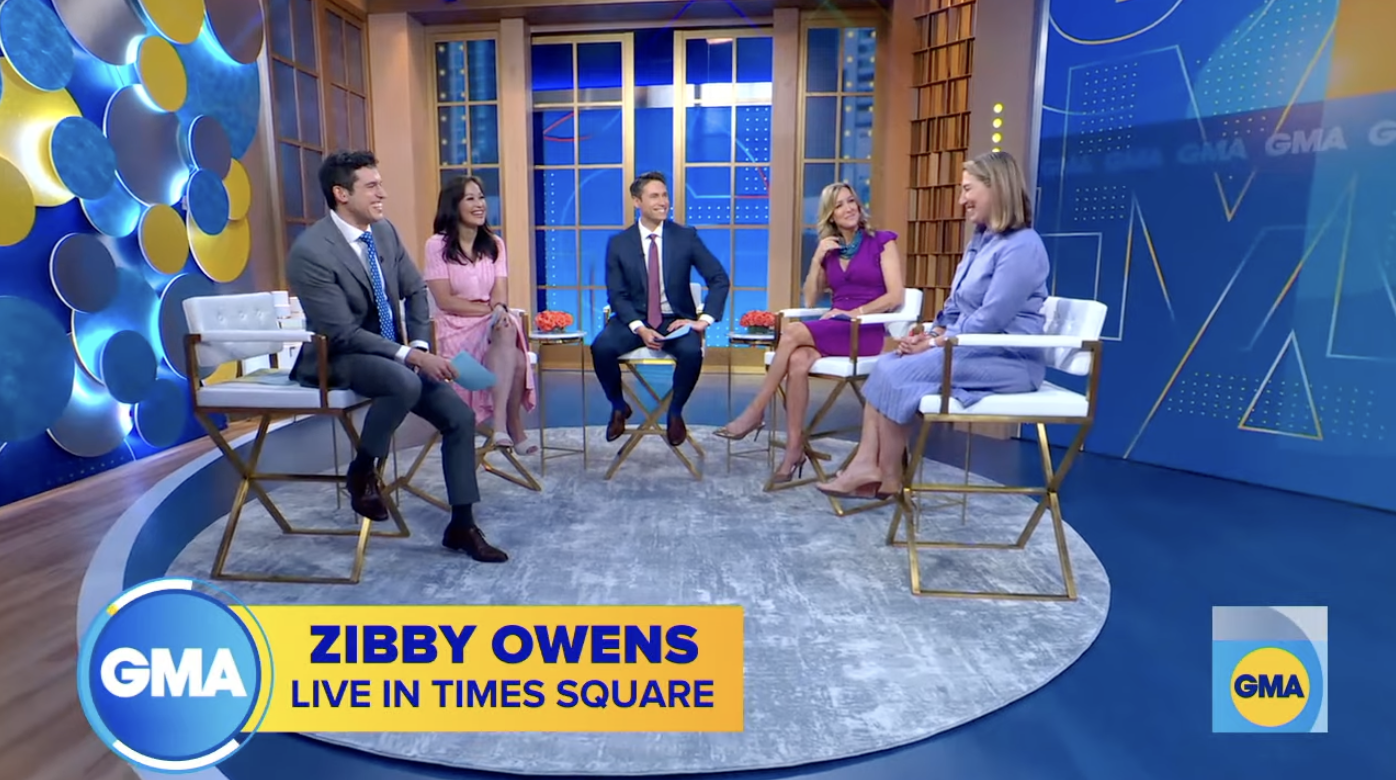 Good Morning America: “Zibby Owens talks new book, 'Bookends: A Memoir of Love, Loss, and Literature'"
