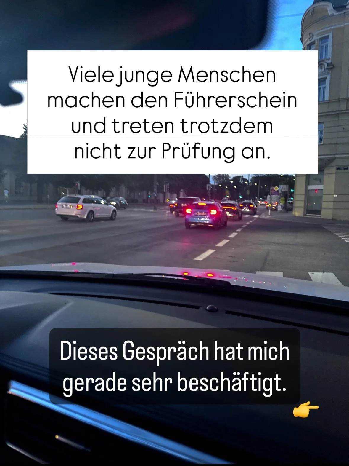 Was ist, wenn ich durchfalle?

Unser Kopf versucht, uns zu sch&uuml;tzen.
Er sagt: Warte noch. &Uuml;be noch. Bereite dich noch besser vor.

Doch manchmal verhindert genau dieser Schutz,
dass wir &uuml;berhaupt den n&auml;chsten Schritt gehen.

Das b