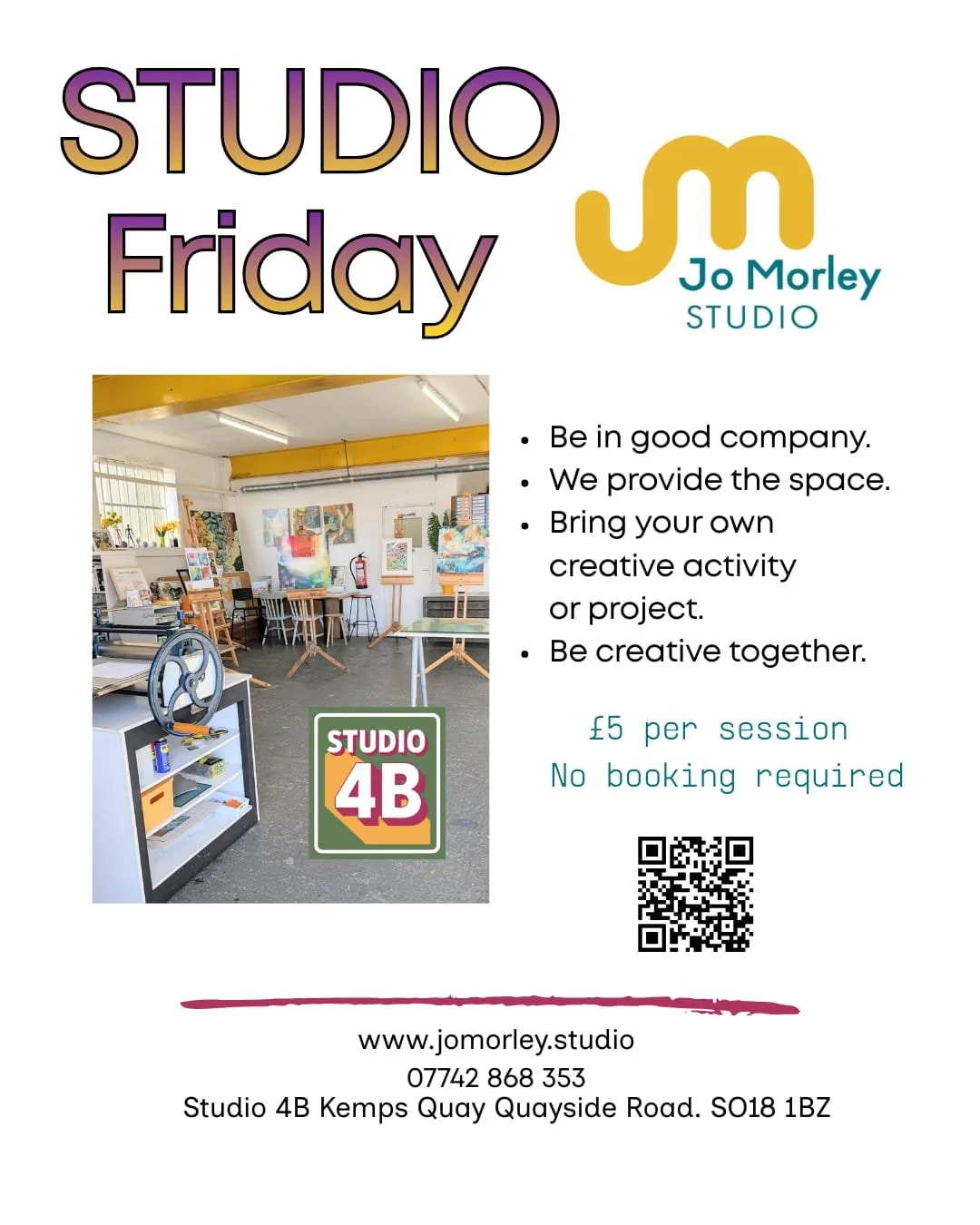 Studio Friday – Weekly Drop-In