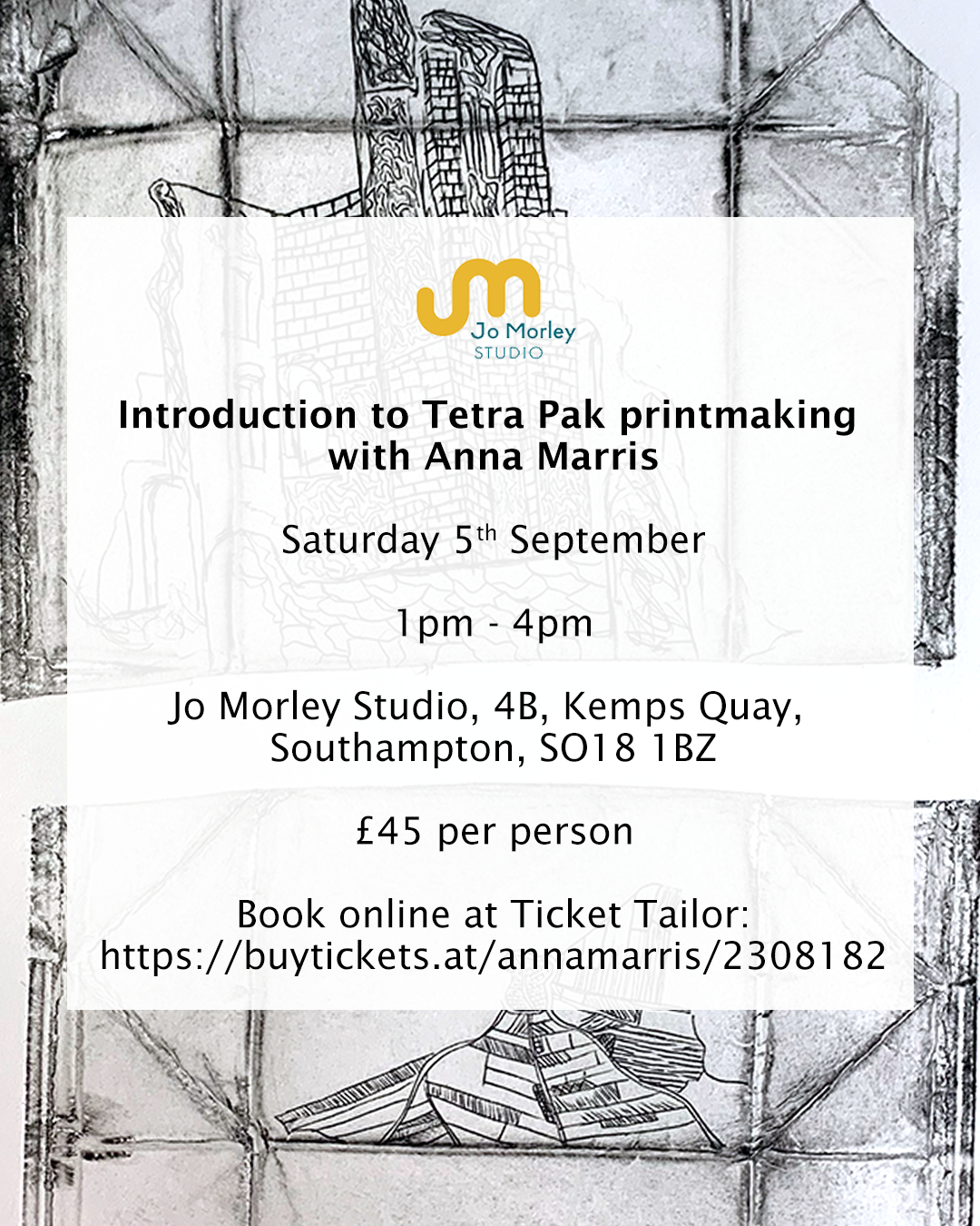 Introduction to Tetra Pak printmaking with Anna Marris