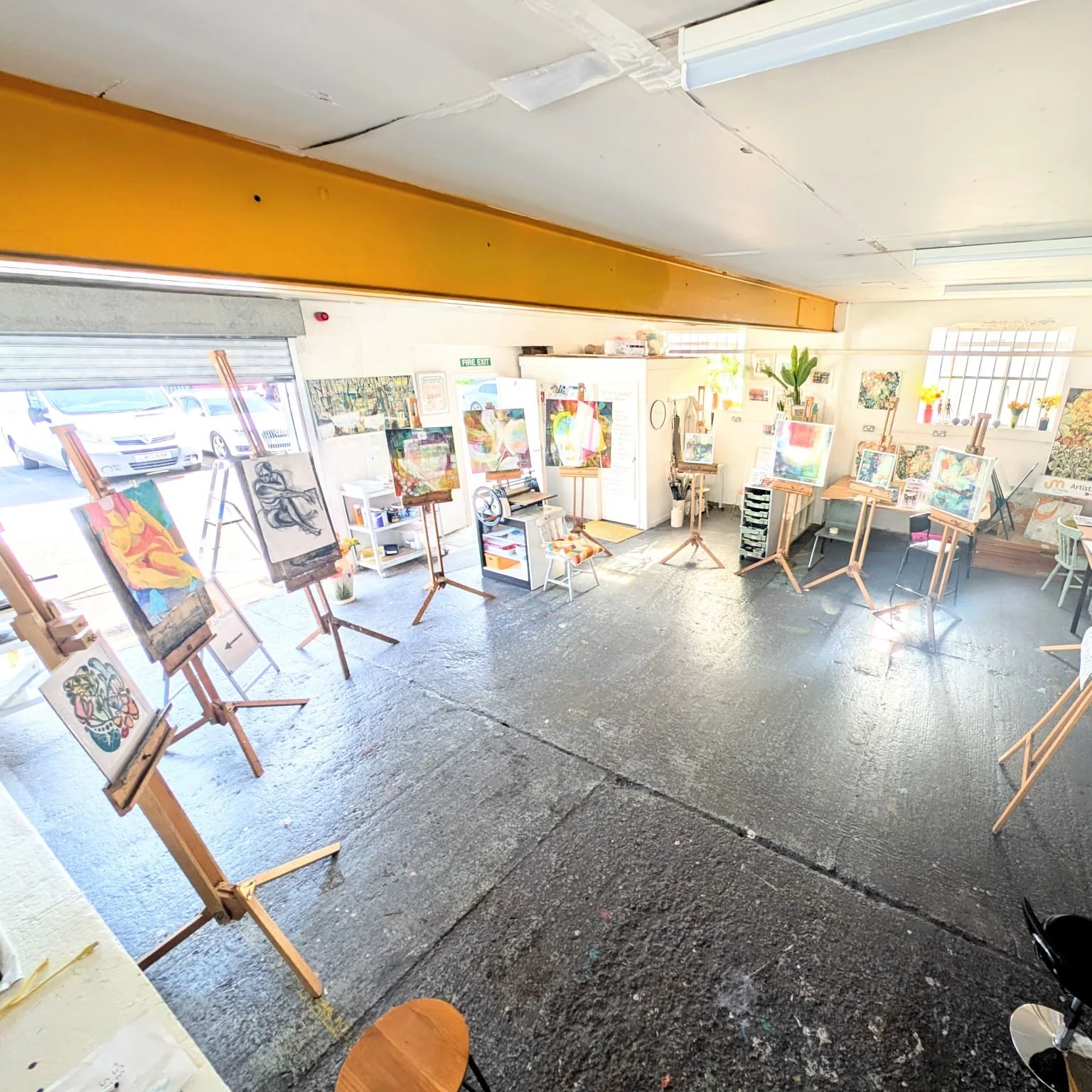 Abstract Painting One-Day Workshop graphic, Jo Morley Studio,