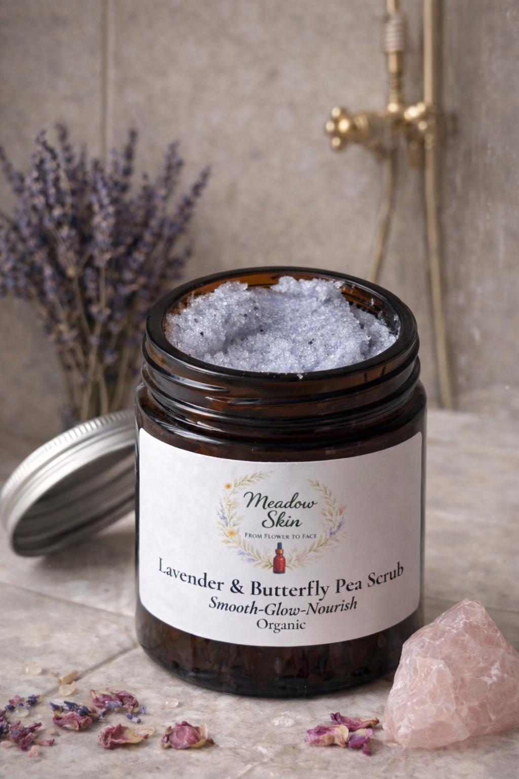 Lavender & Butterfly Pea Scrub