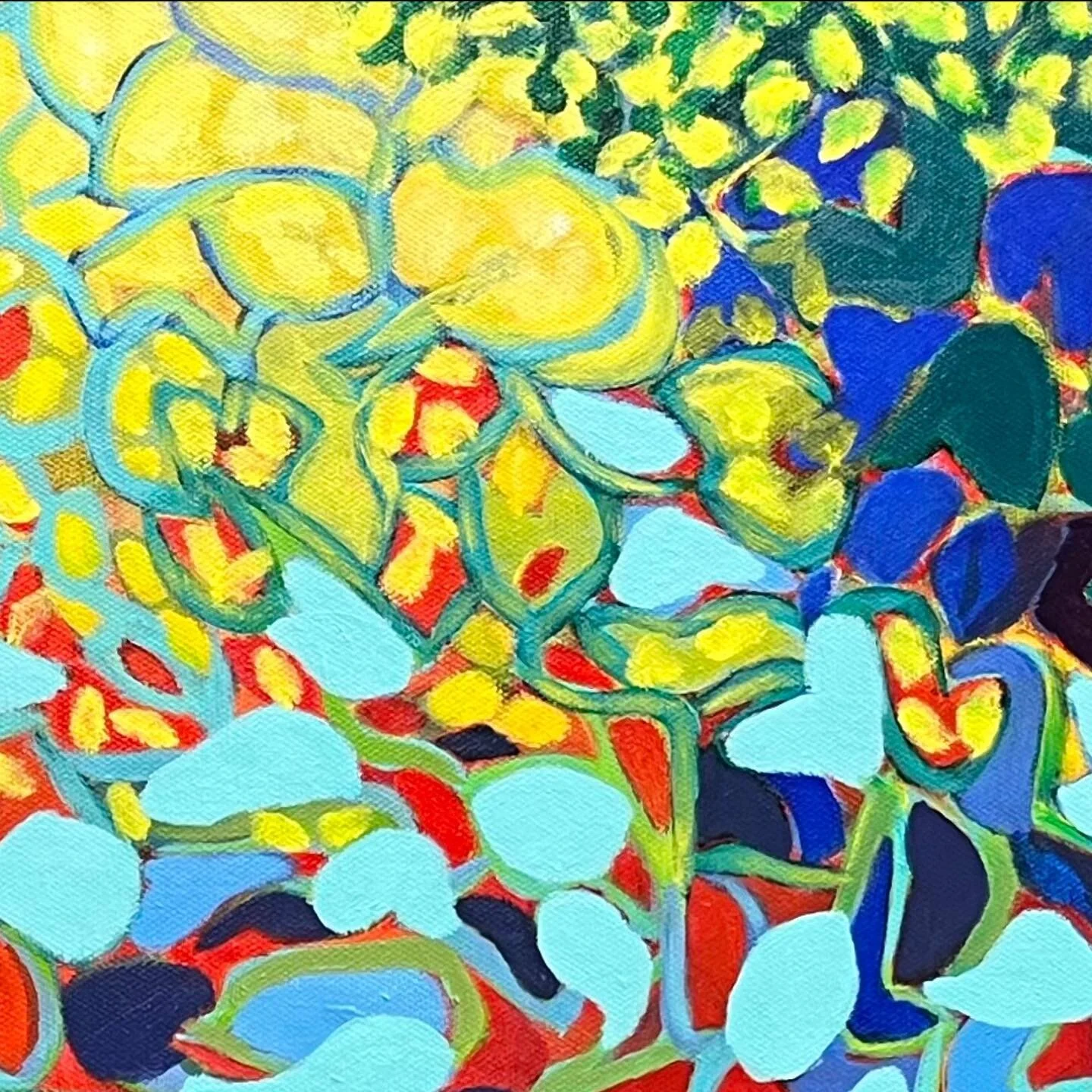 #abstract #painting #acrylic #yellow #bringsmejoy