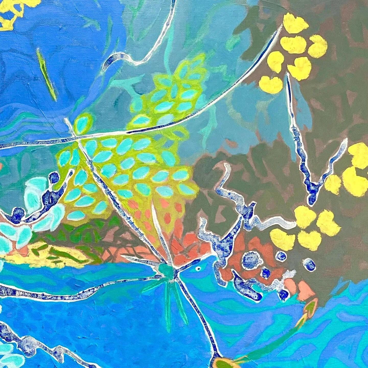 #artoftheday #fragment #arylic #painting #seaandsky #weather #winds #landandsea