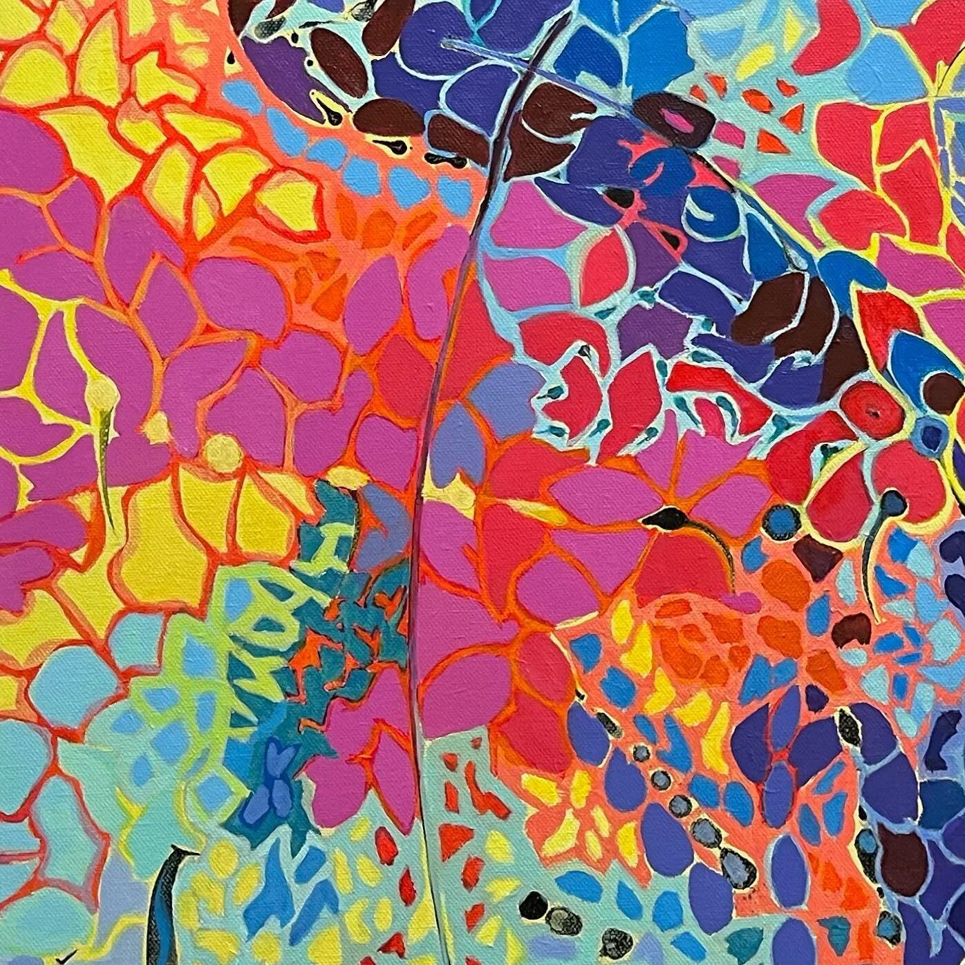 #fragment #feelingtheheat #acrylic on #canvas #contemporaryart #abstractpainting #abstractart #colour