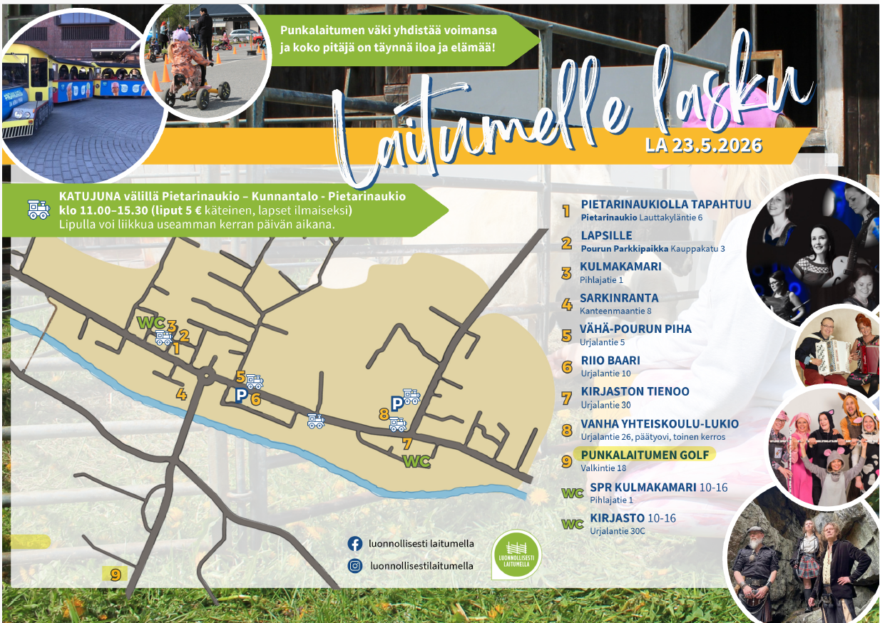 Laitumelle lasku 23.5.2026