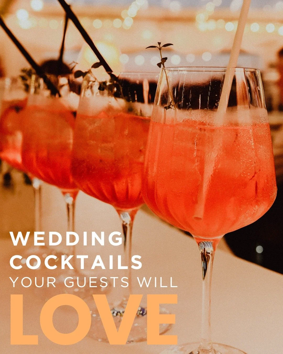 The cocktails your guests will *actually* love!

From bright Aperol Spritzes to spicy Picantes and that all-important late-night Espresso Martini, we&rsquo;ve rounded up our favourite wedding crowd-pleasers in our latest blog.

Perfect for couples pl