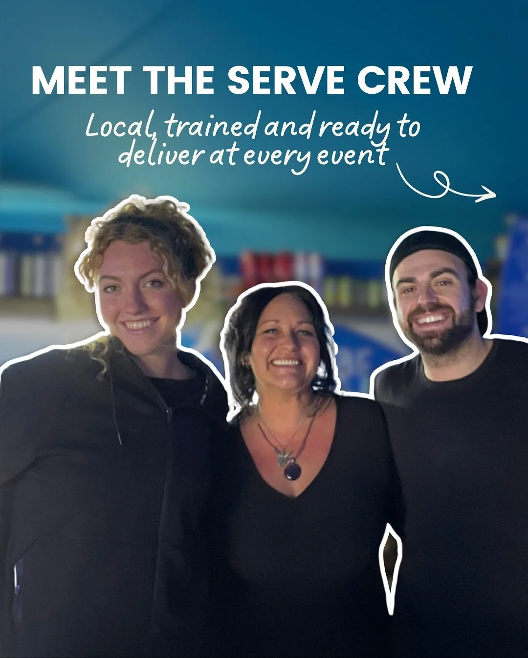 Our crew make every event happen from weddings and private celebrations to stadiums, brand activations, and festivals.
We’re proud to have an incredible team of trained professionals including:
🍸 Bar and cocktail staff
☕ Baristas and beverage