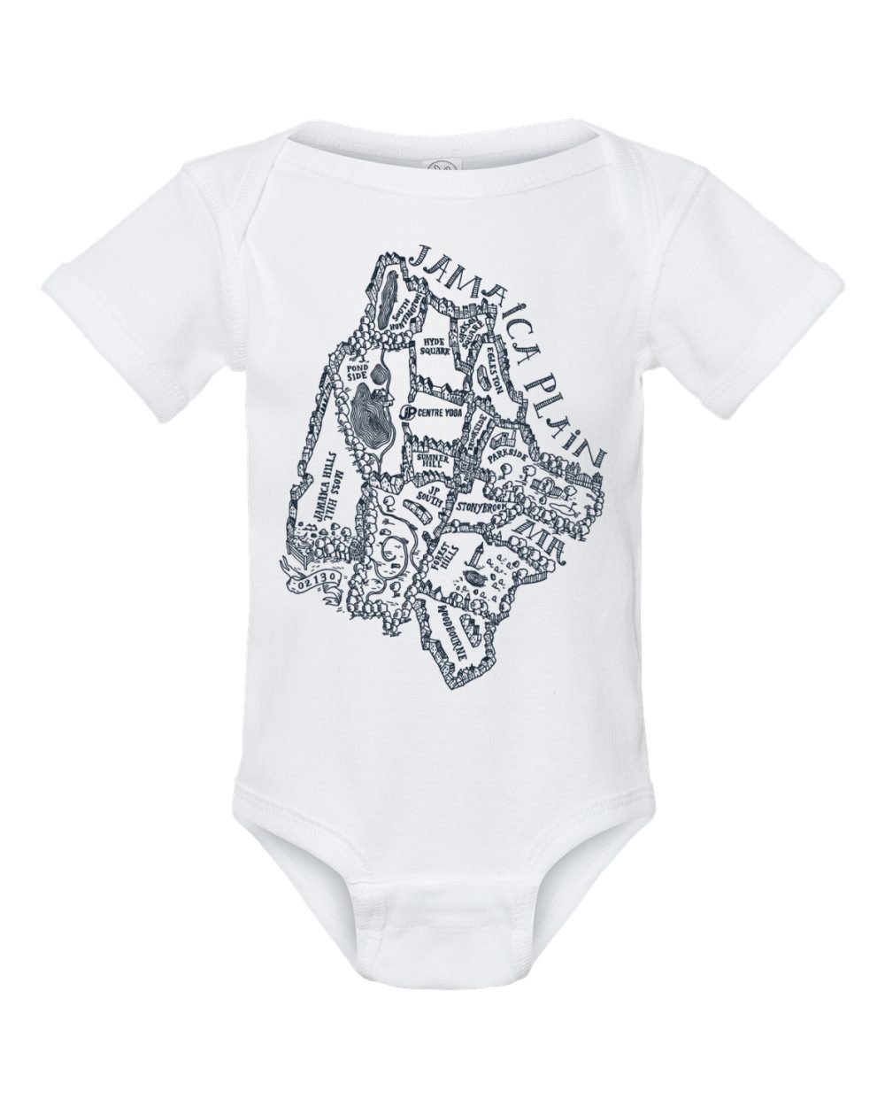 JP Map Baby Onesie