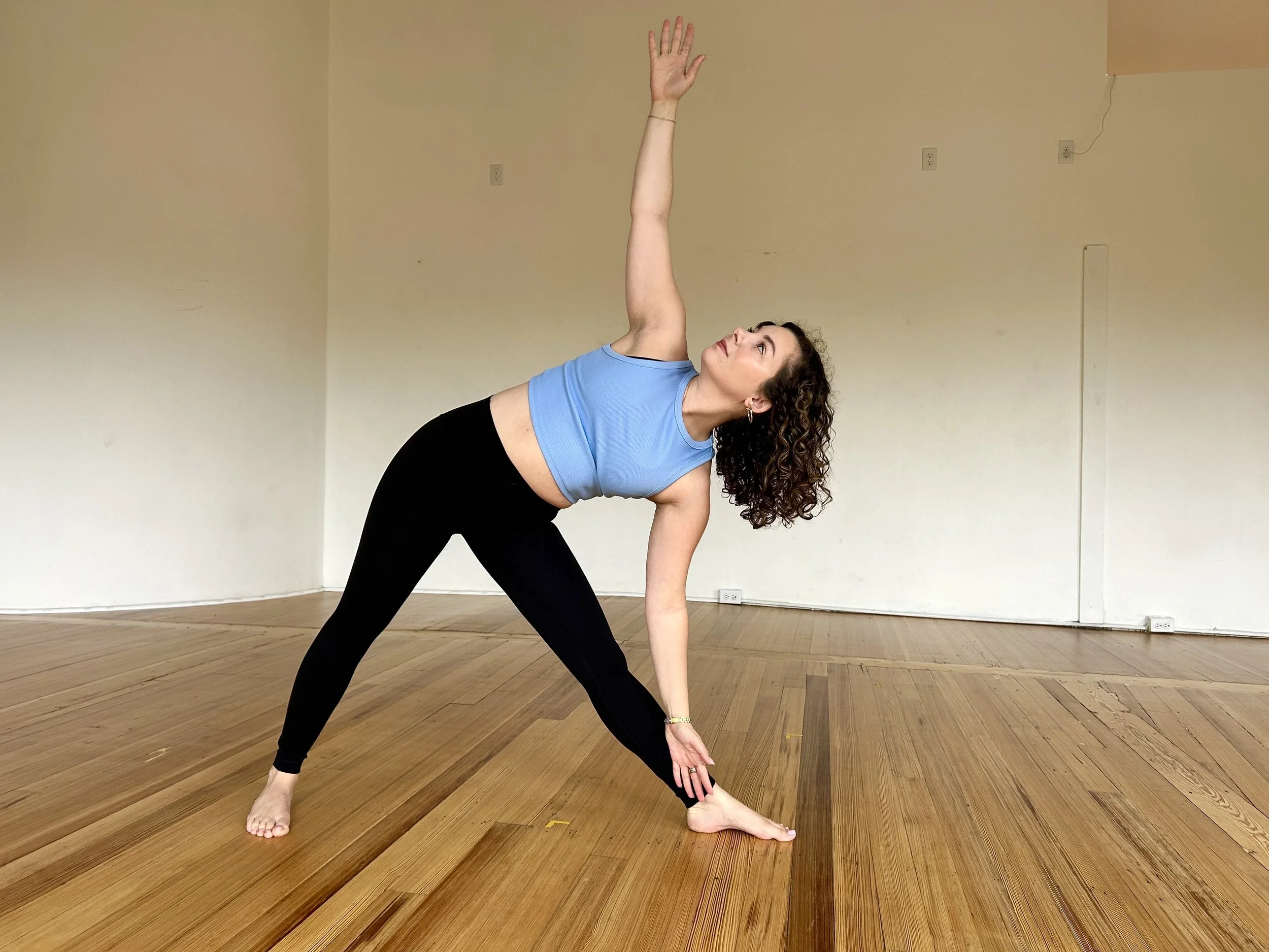 Kira Villarose Boston Yoga Teacher Asana Triangle Pose