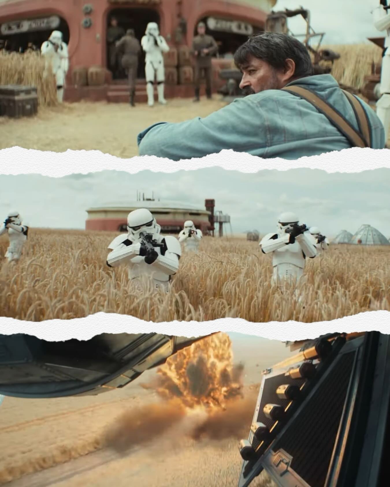 Huge life goal - ticked! Being an extra in this upcoming Star Wars series was as amazing as my 5yr old self always hoped and imagined! (&gt;framegrabs from the scene I&rsquo;m in)