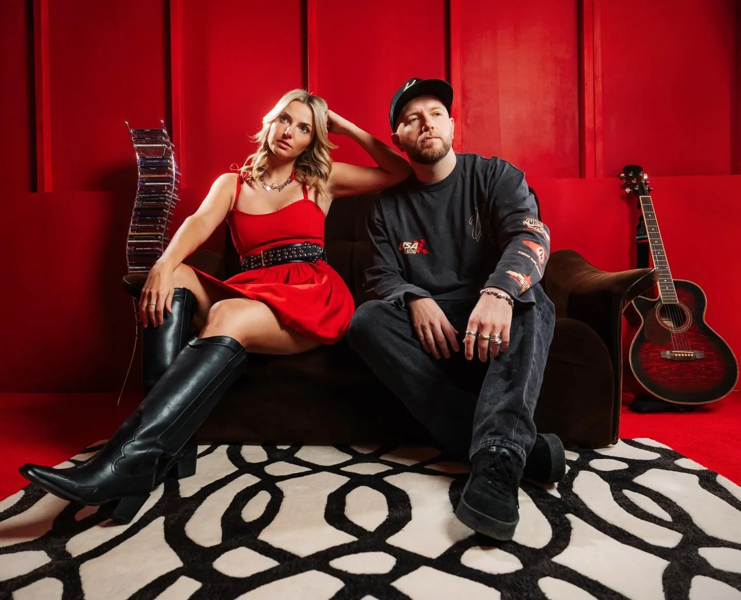 Genuinely such a lovely, warm couple who just so happen to be a modern, country-pop duo about to release their first single together! Can&rsquo;t wait to properly hear it! Loved this quick promo shoot with @towncalledus 😍🎤🎸