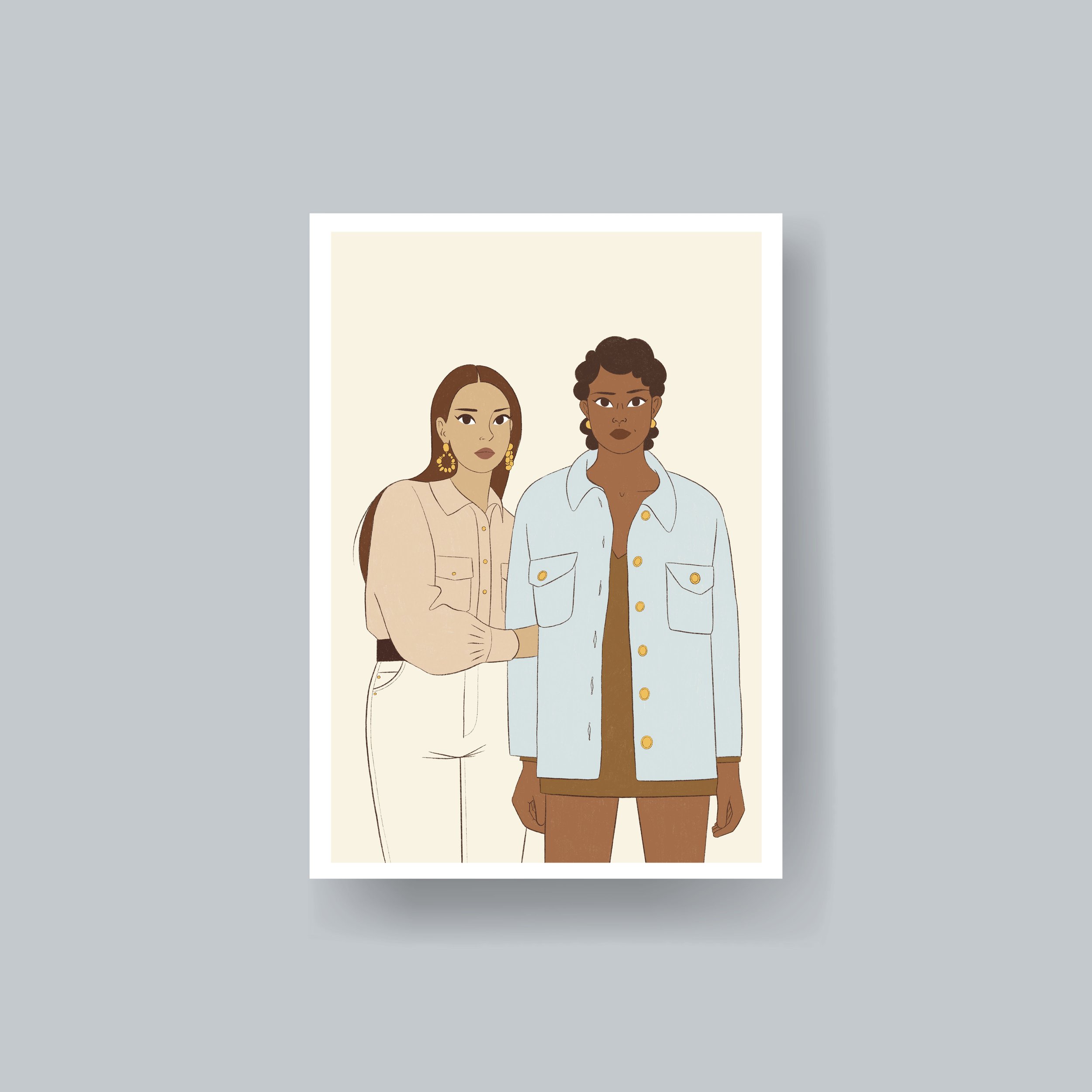 Sisters - postcard