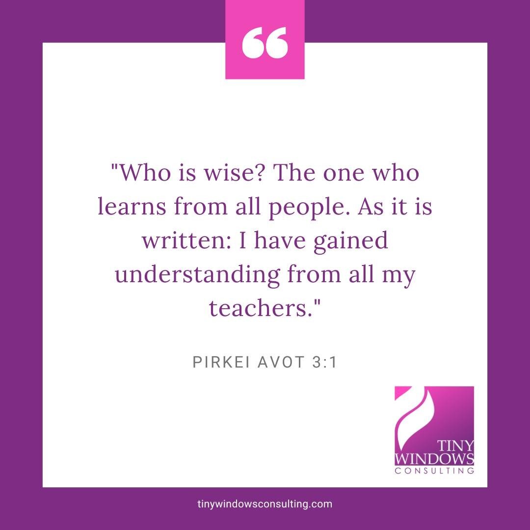 &quot;Who is wise? The one who learns from all people. As it is written: I have gained understanding from all my teachers.&quot; - Pirkei Avot 3:1

Give the teachers in your life some extra love and appreciation on this World Teachers Day. 

#teacher