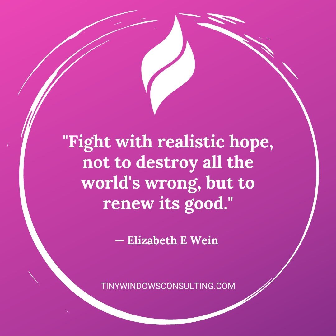 &quot;Fight with realistic hope, not to destroy all the world's wrong, but to renew its good.&quot; 

- Elizabeth E Wein

Wishing a wonderful World Kindness Day to all of us.

#worldkindnessday #kindness #worldkindnessday2022 #motivationquote #motiva