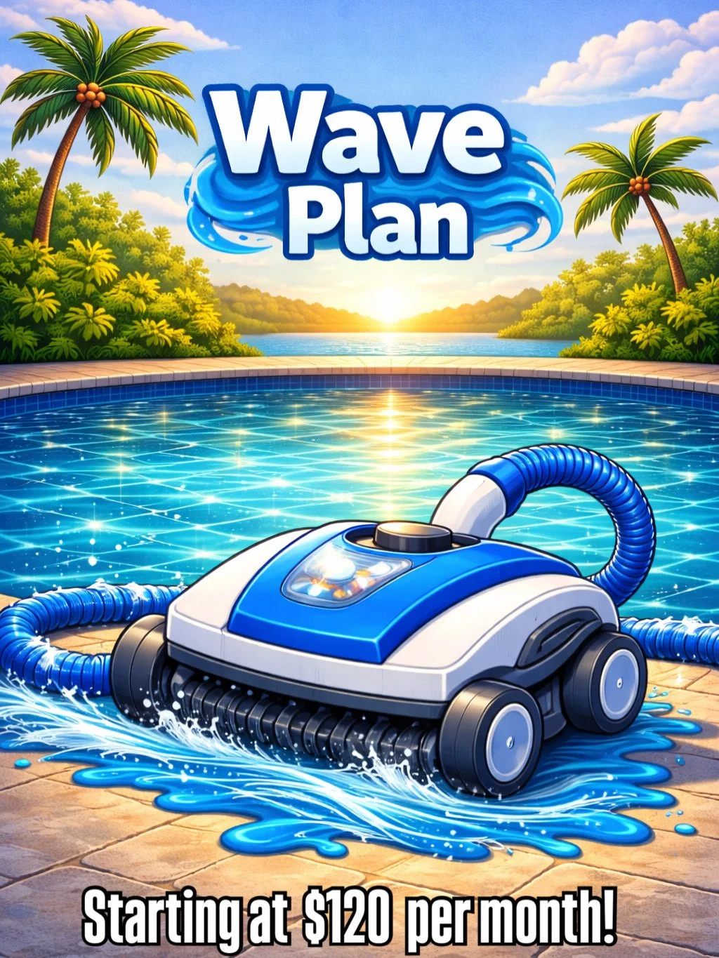 Large ocean wave with white foam cresting against a clear blue sky.