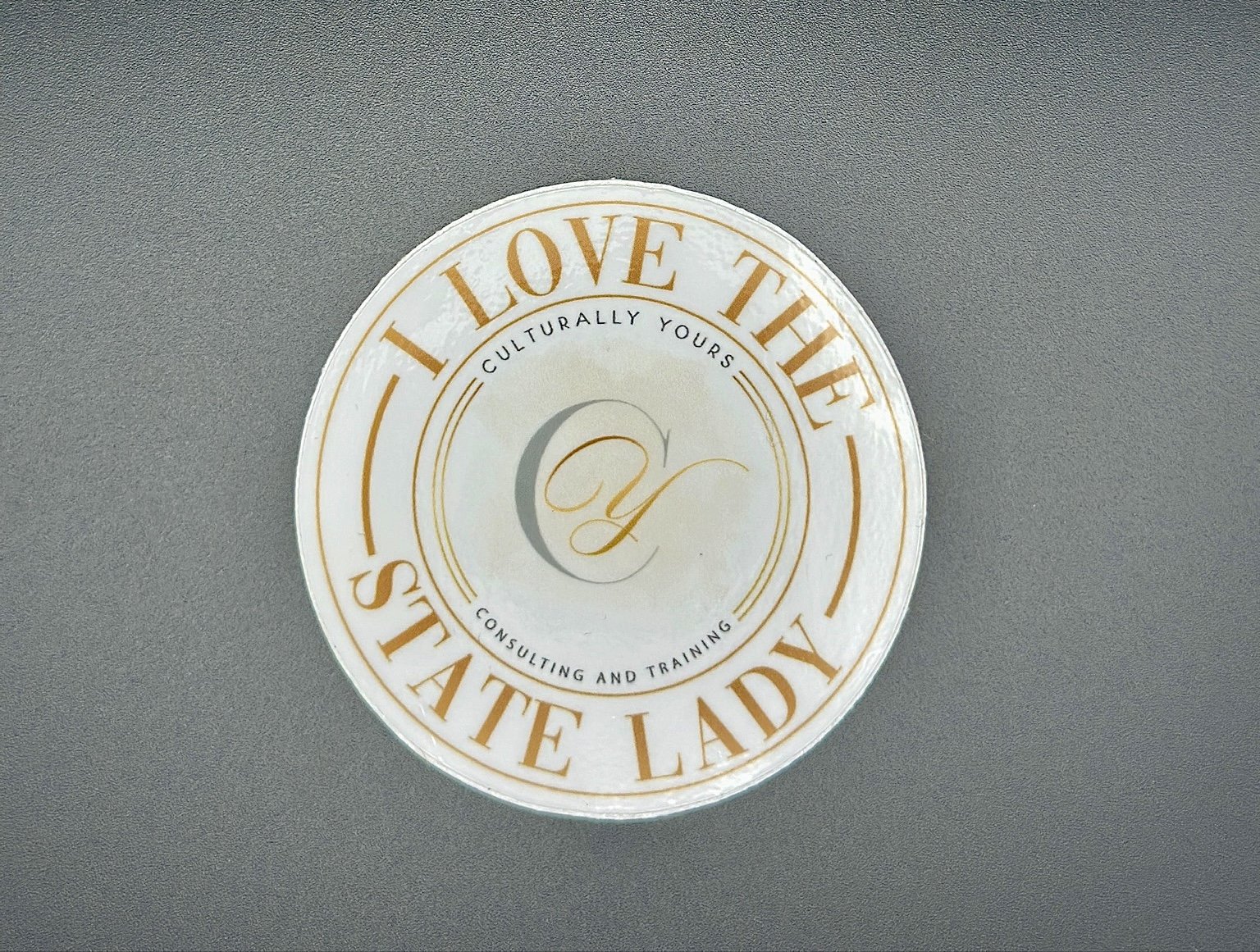 I LOVE the State Lady 3” Sticker