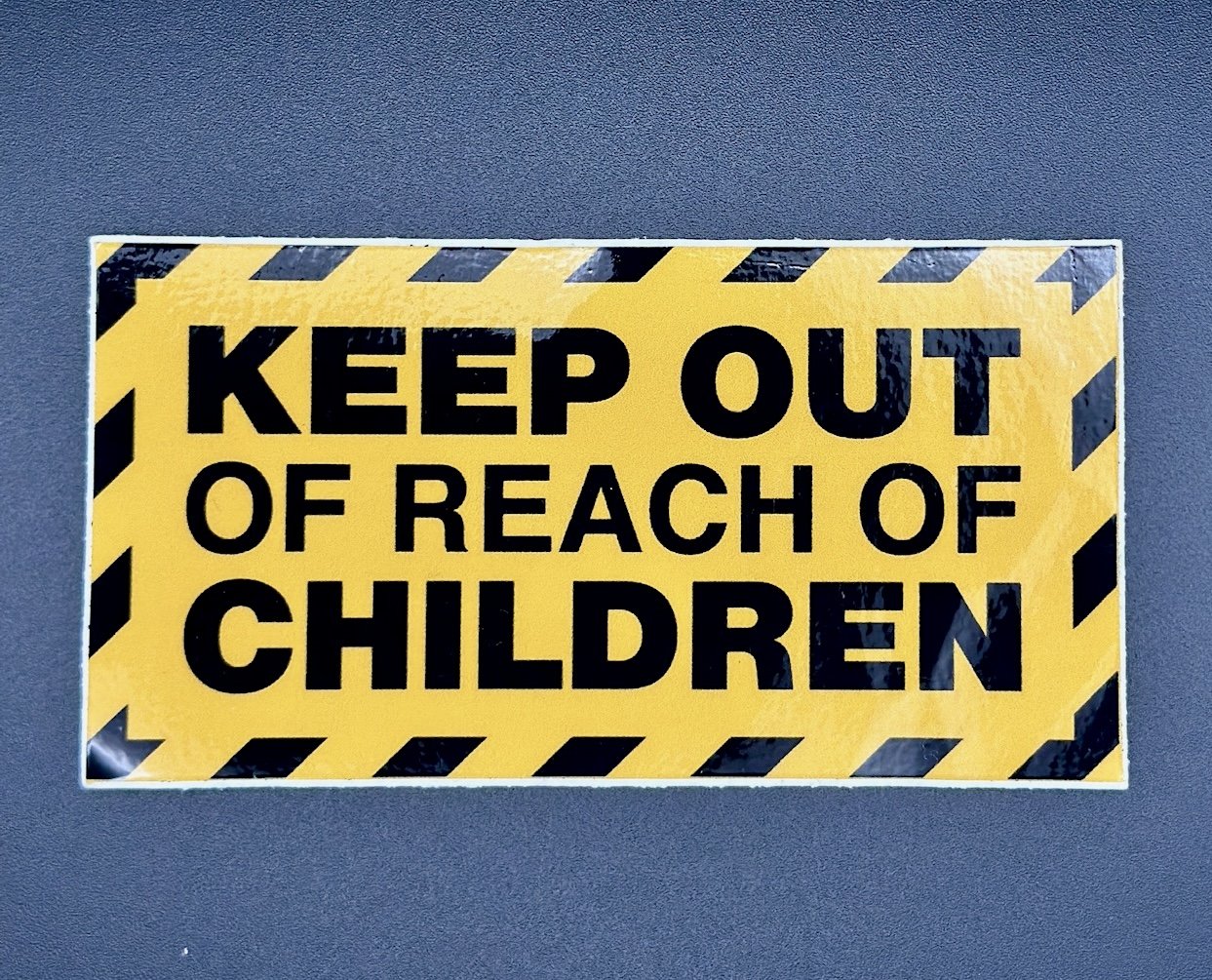 Keep Out of Reach 3” Vinyl Sticker
