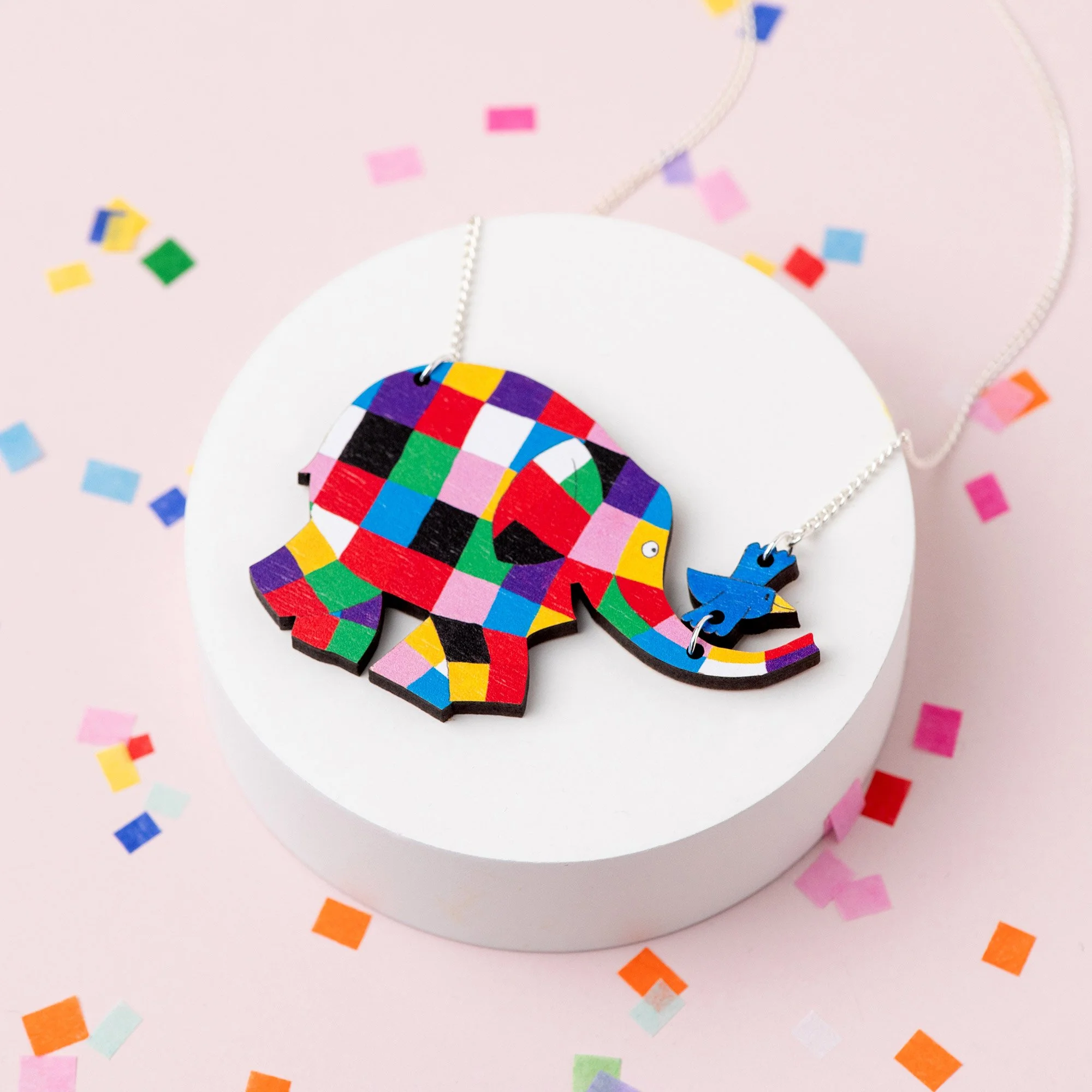 Elmer the Elephant Necklace