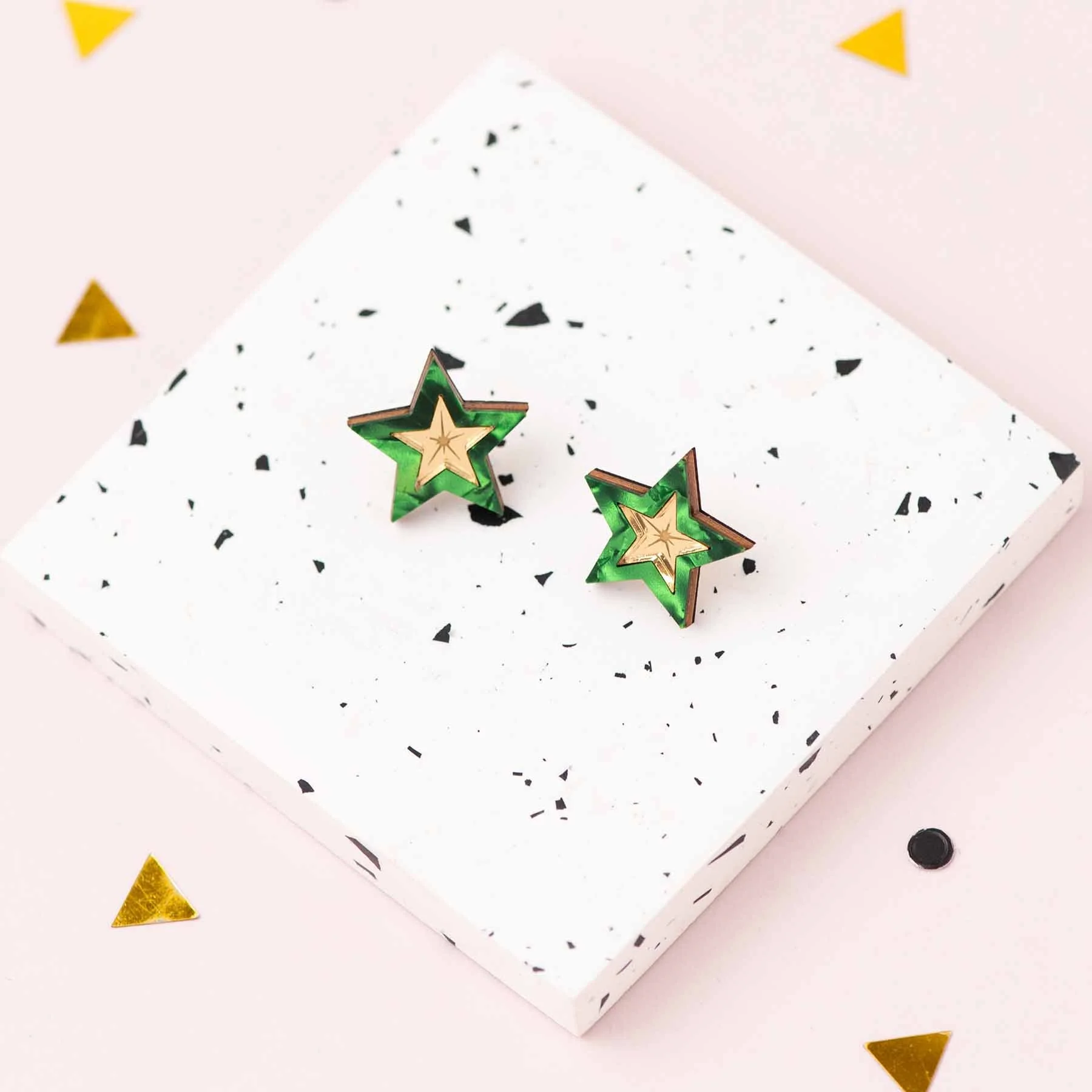 Green&Gold Star Earrings LauraDanby5.jpg