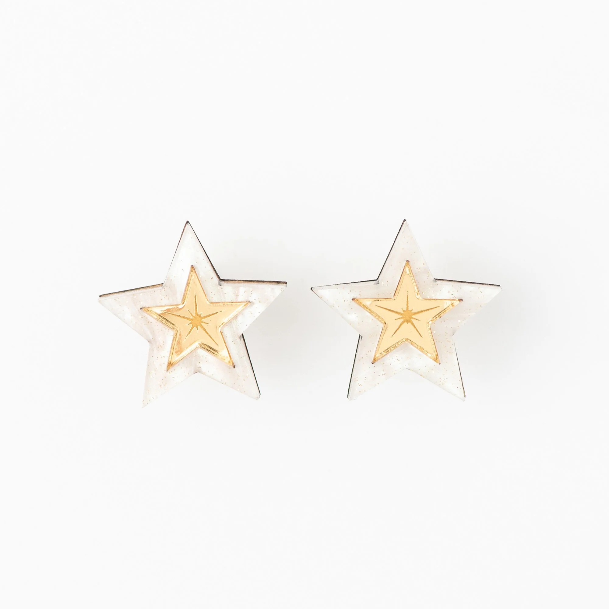 Cream&Gold Star Earrings LauraDanby2.jpg