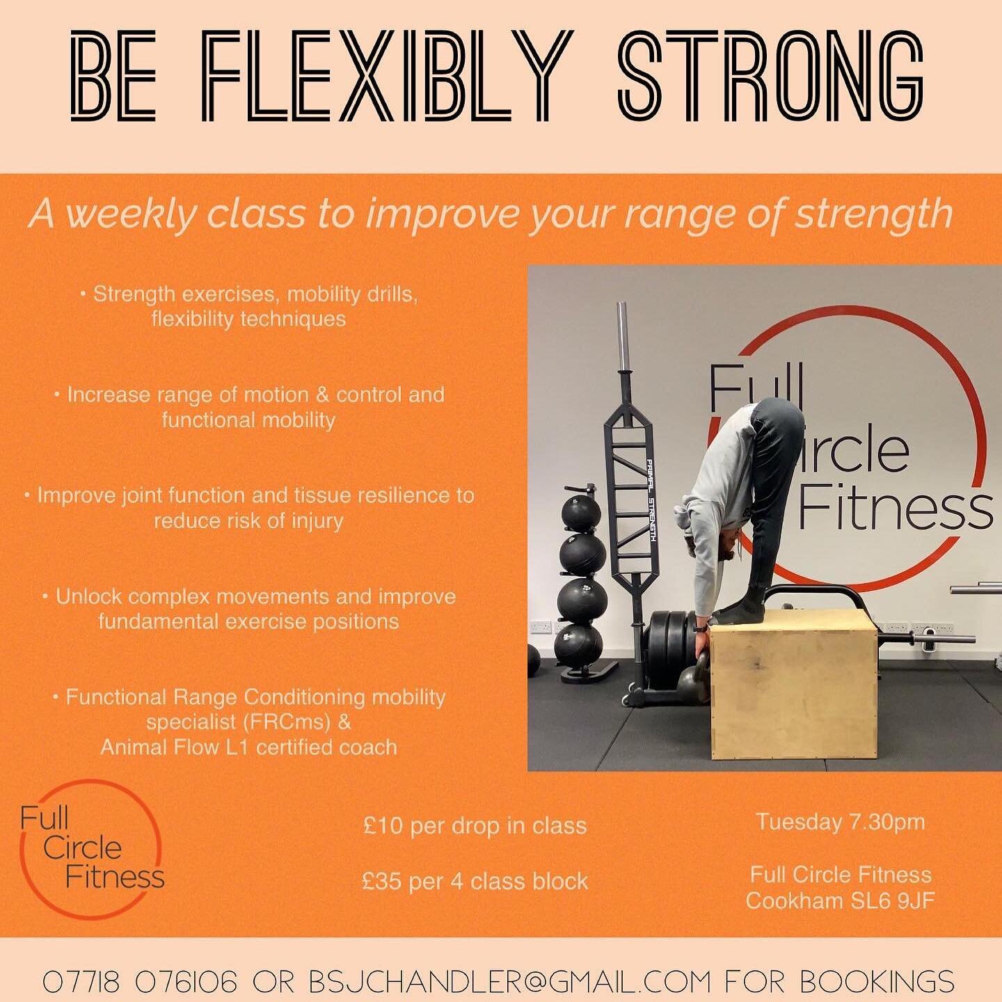Class continuing tomorrow evening at @fullcirclefitness.cookham.

Come and learn how stretch, strengthen and move for a healthy, happy body.

DM, bsjchandler@gmail.com, 07718 076106

#fitnesscoach #mobilitycoach #mobility #flexibility #fitnessclass #
