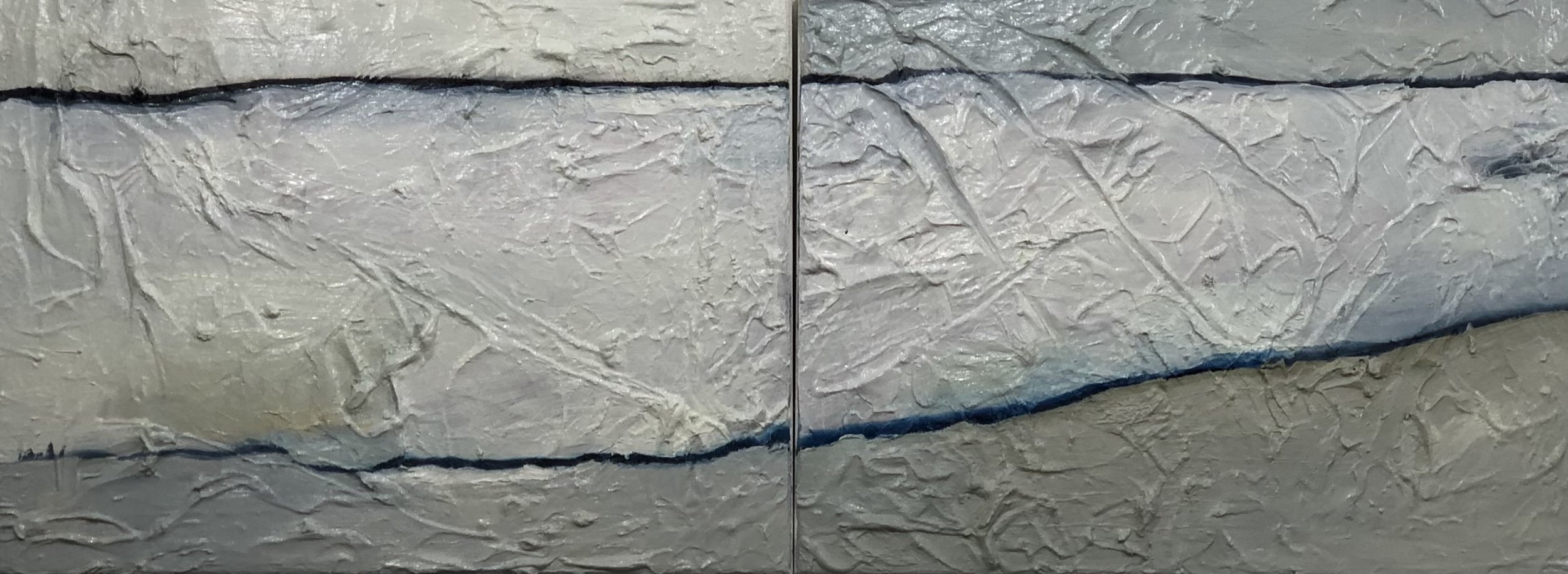 Two Lines, 12" x 32", Oil on Canvas, SOLD