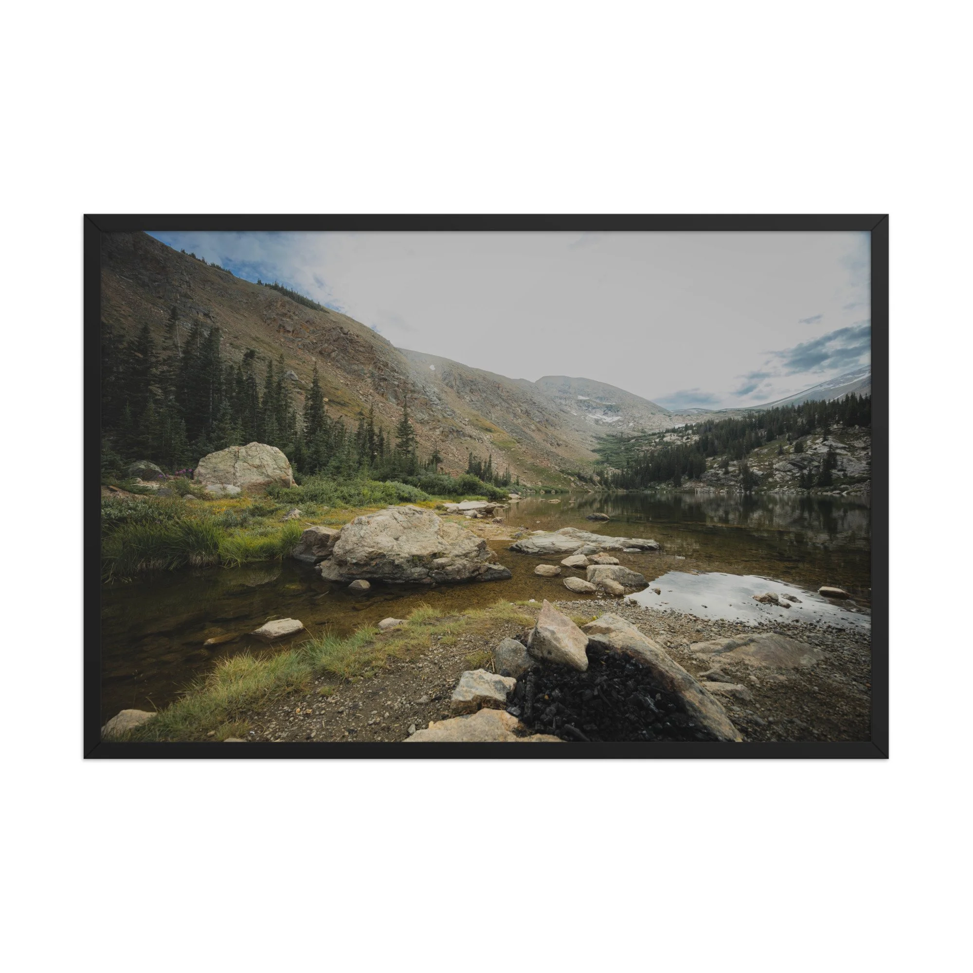 Framed Poster of Sherwin Lake