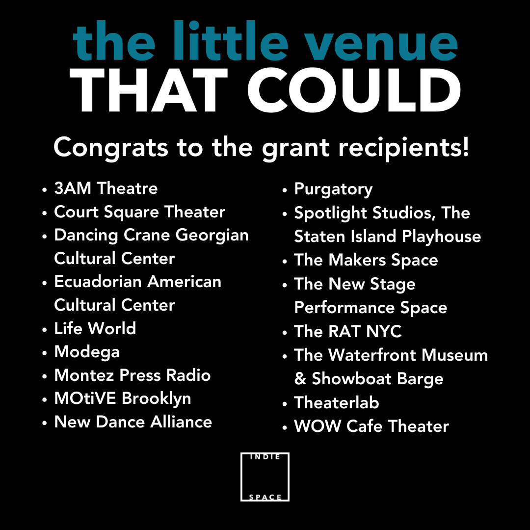 The Little Venue That Could 2026 Grant Recipients