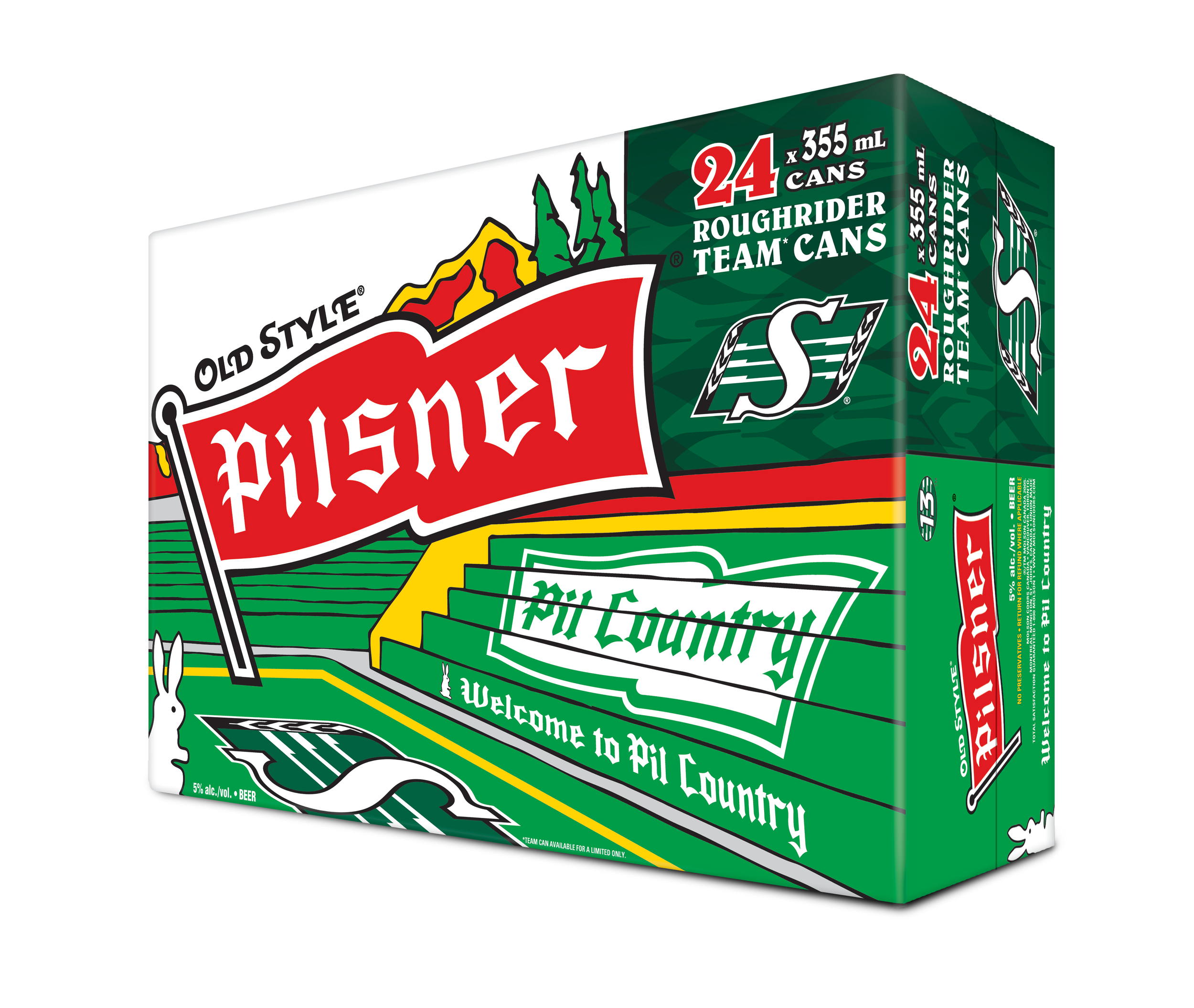 Role: Graphic Design and Illustration | Pilsner x Rough Riders limited edition 24-pack
