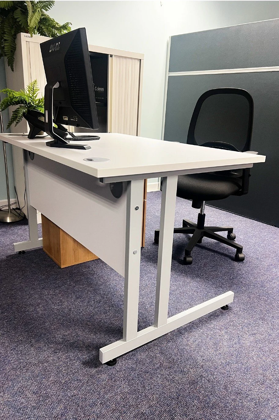 White office cantilver desk and drawers 2.jpg